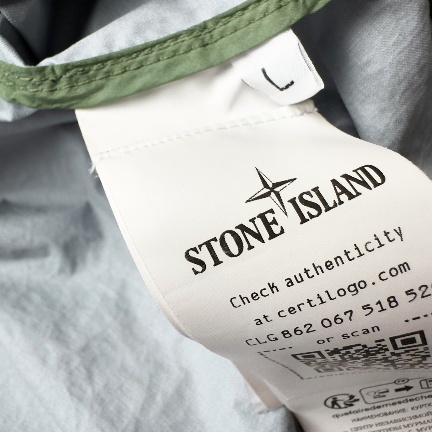 S/S 23 Stone Island Membrana 3L TC Jacket - Sage Green