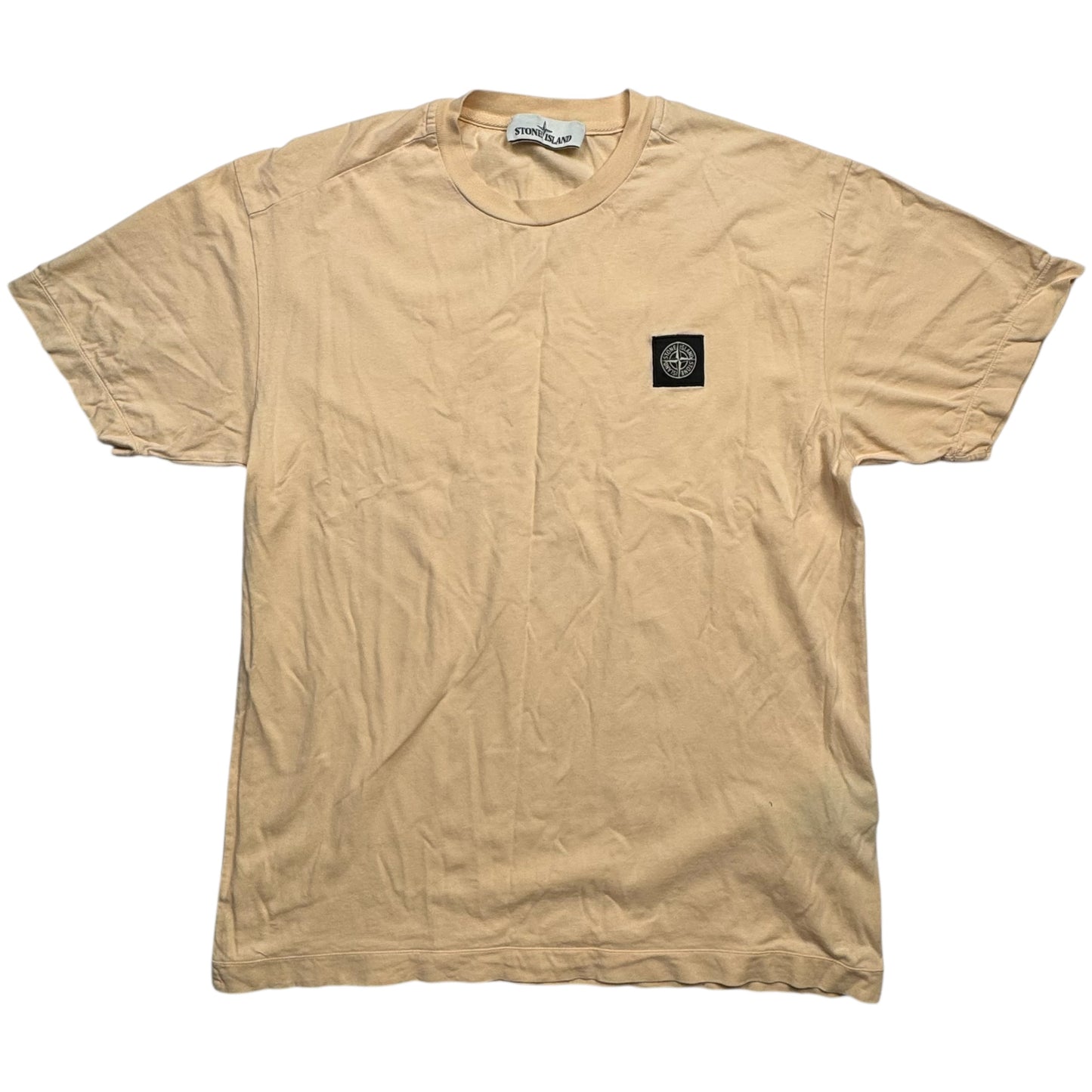 S/S 18 Stone Island Patch T-Shirt - Peach