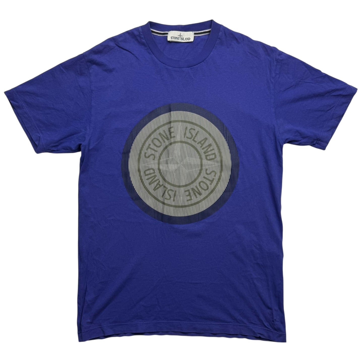 A/W 21 Stone Island 'Lenticular Two' Rubber 3D Logo T-Shirt