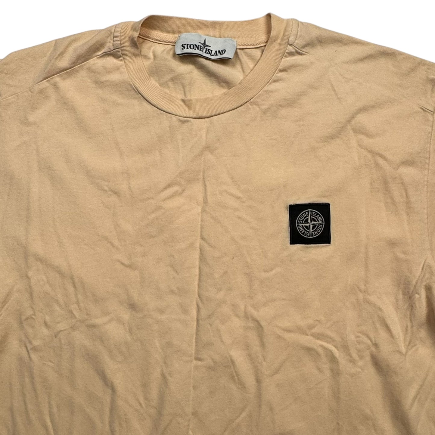 S/S 18 Stone Island Patch T-Shirt - Peach
