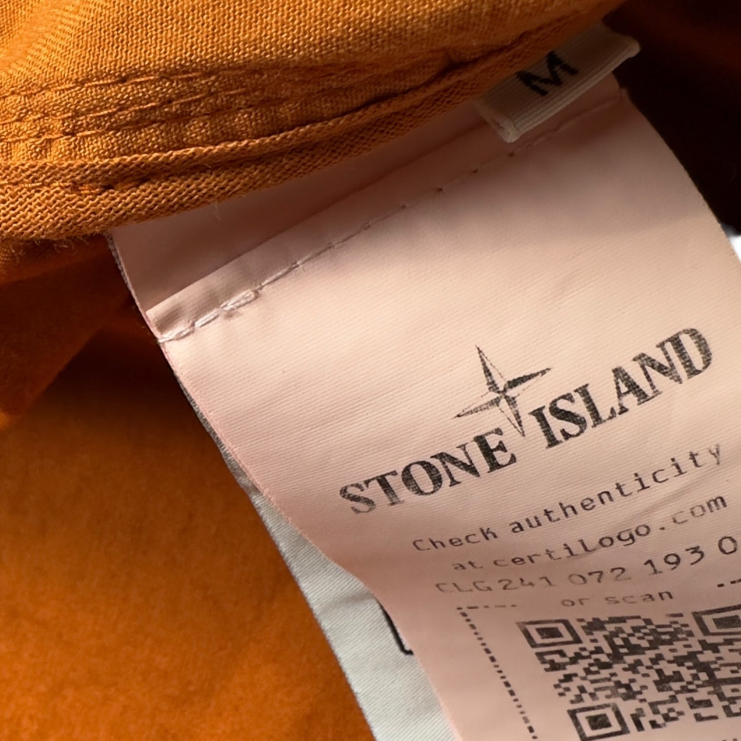 S/S 23 Stone Island Supima Cotton Twill Stretch-TC - Orange