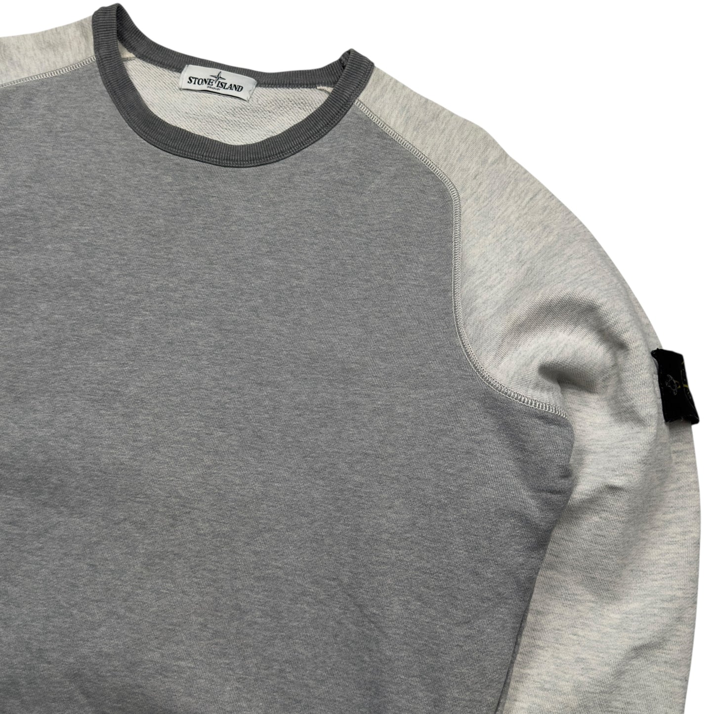 A/W 12 Stone Island Two Tone Raglan Sleeve Crewneck Sweater