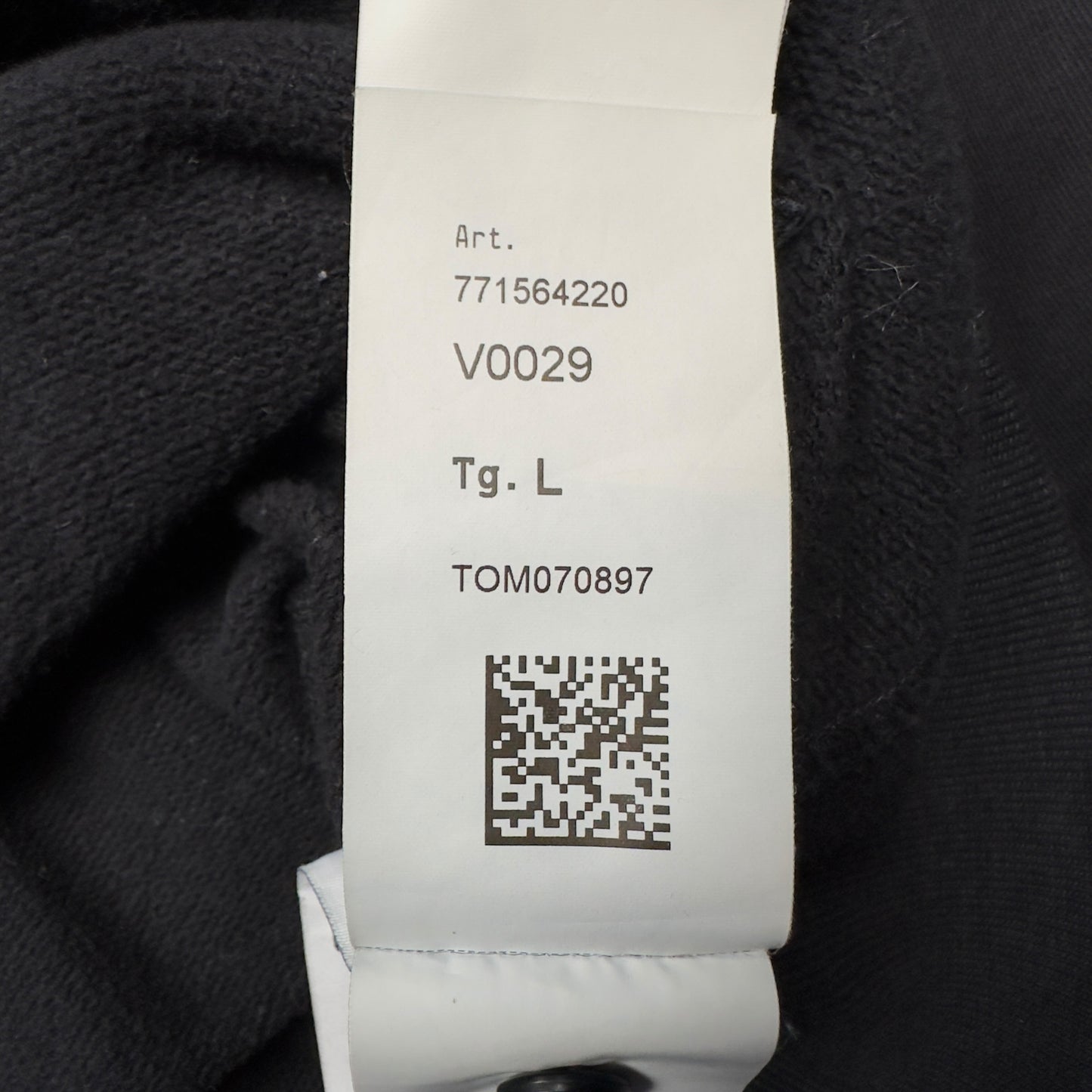 A/W 22 Stone Island Full Zip Hoodie - Black