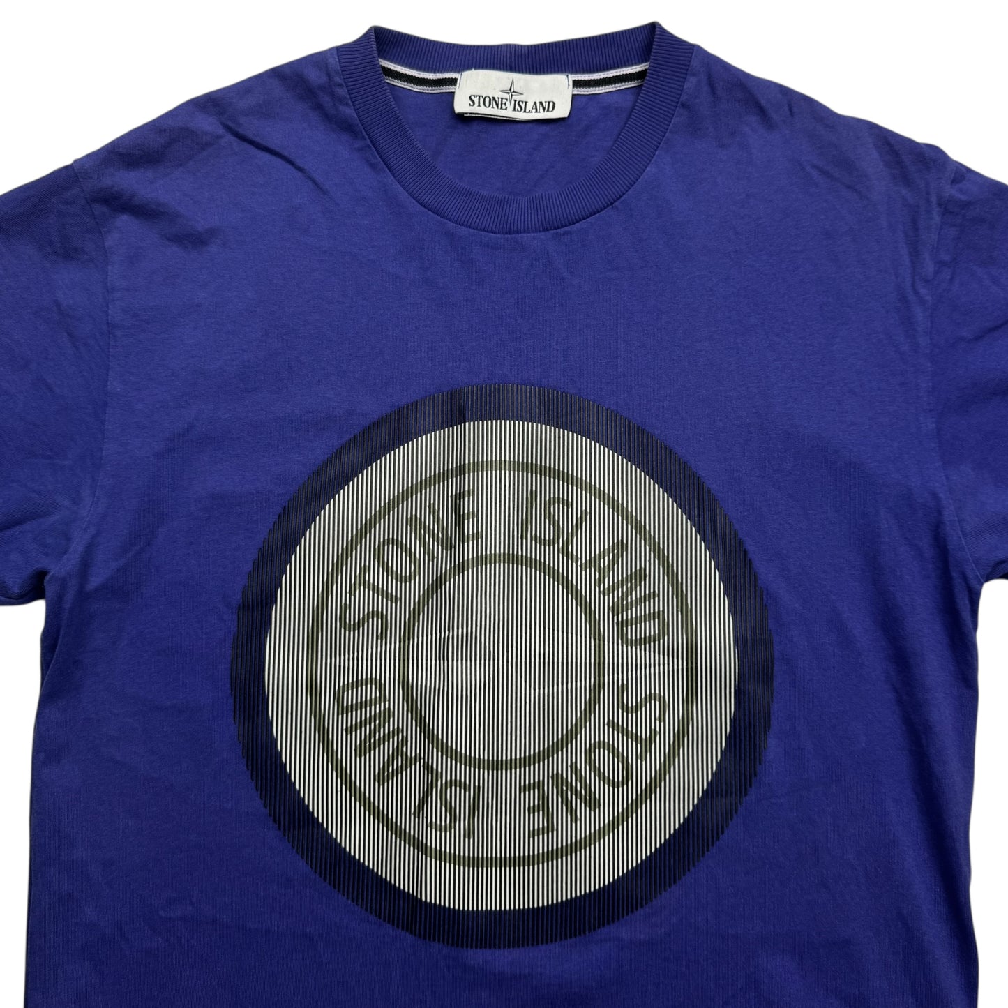 A/W 21 Stone Island 'Lenticular Two' Rubber 3D Logo T-Shirt