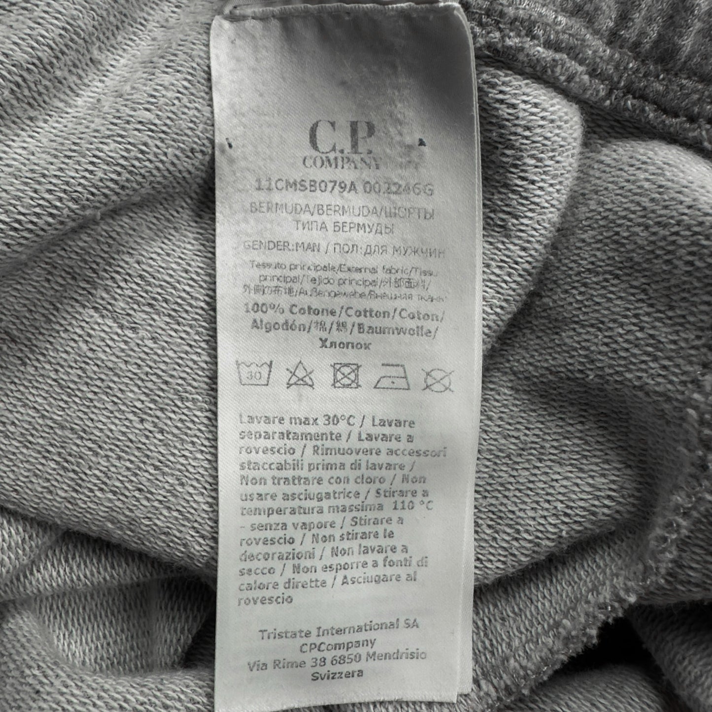 C.P. Company Fleece Shorts - Grey