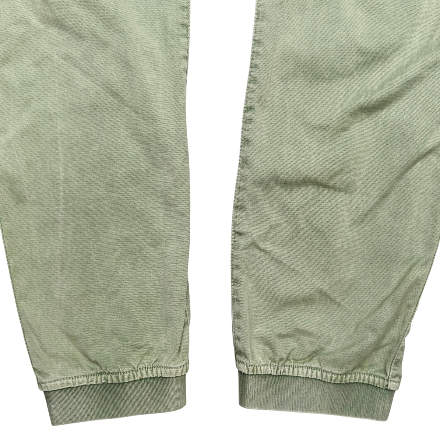 A/W 22 Stone Island Old Effect Cotton Cargo Trousers 32 RE-T - Light Green