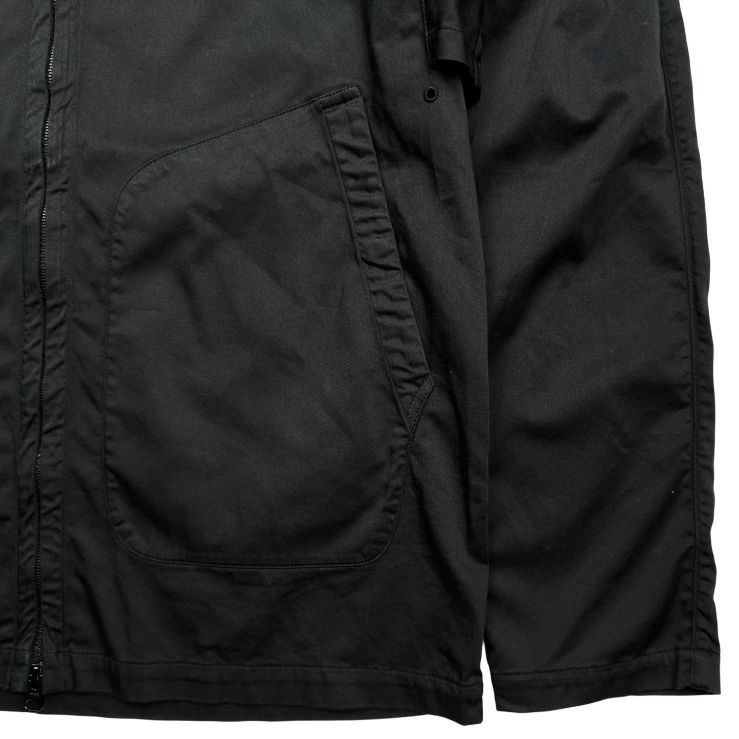S/S 22 Stone Island Ghost Stretch Cotton Overshirt - Black