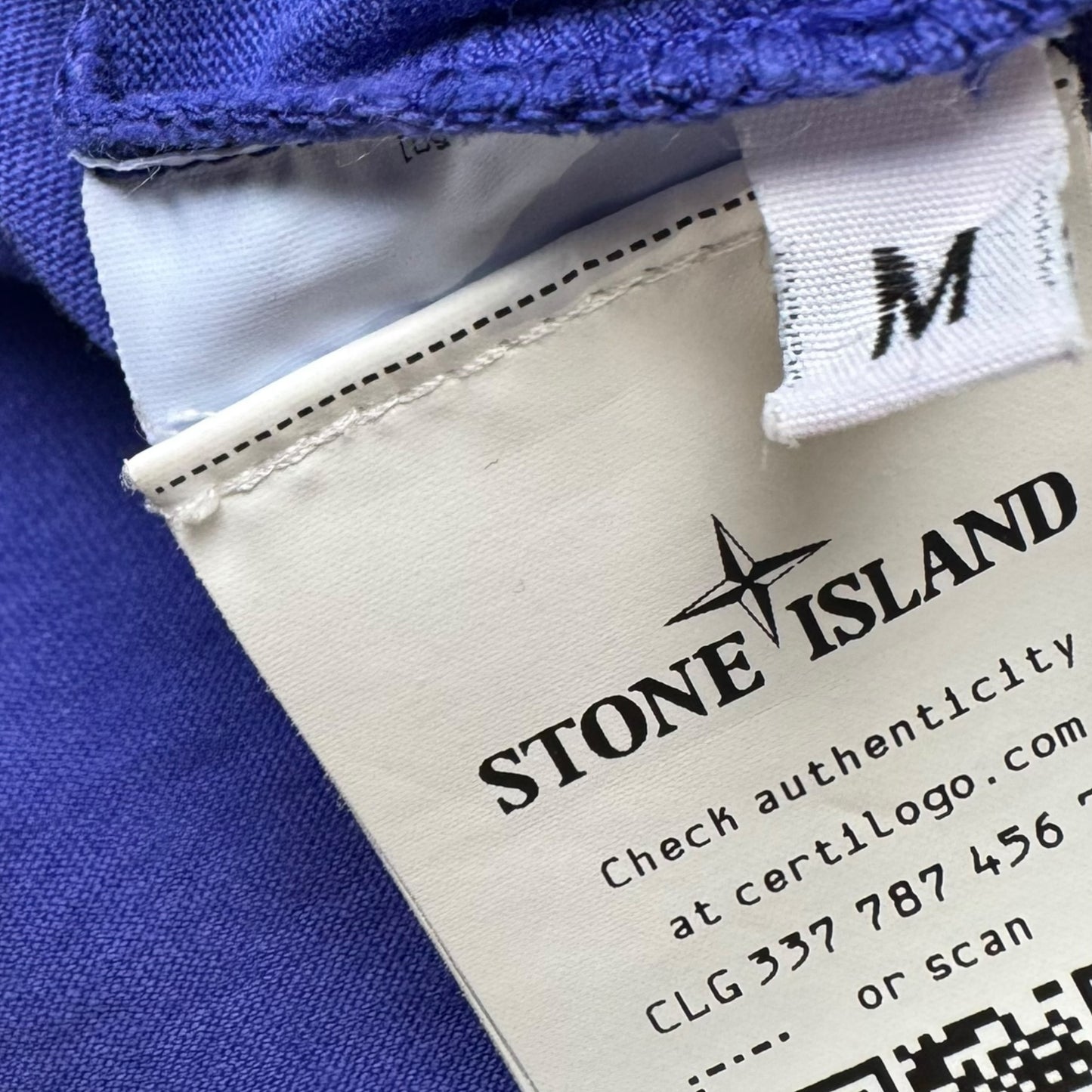 A/W 21 Stone Island 'Lenticular Two' Rubber 3D Logo T-Shirt