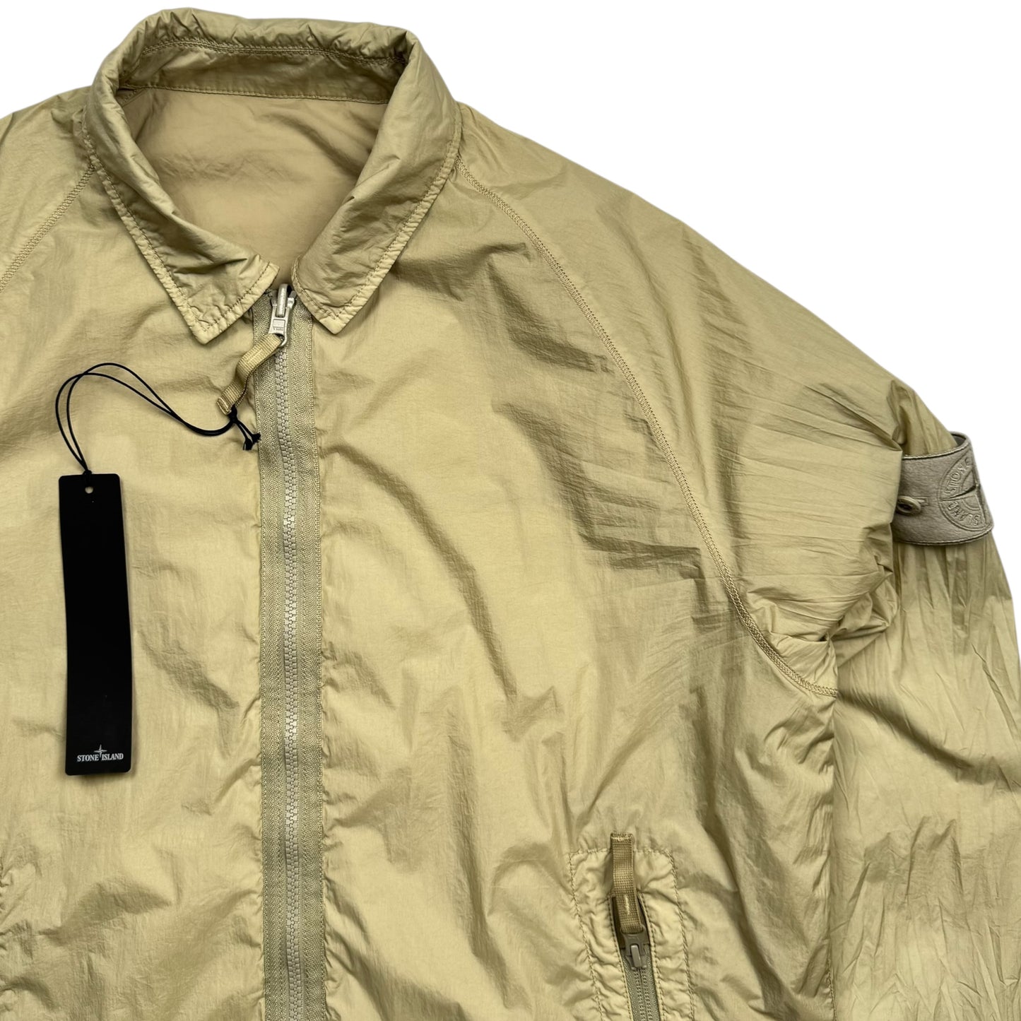 S/S 21 Stone Island Reversible Stretch Cotton Tela / Resin Treated Nylon Ghost Overshirt