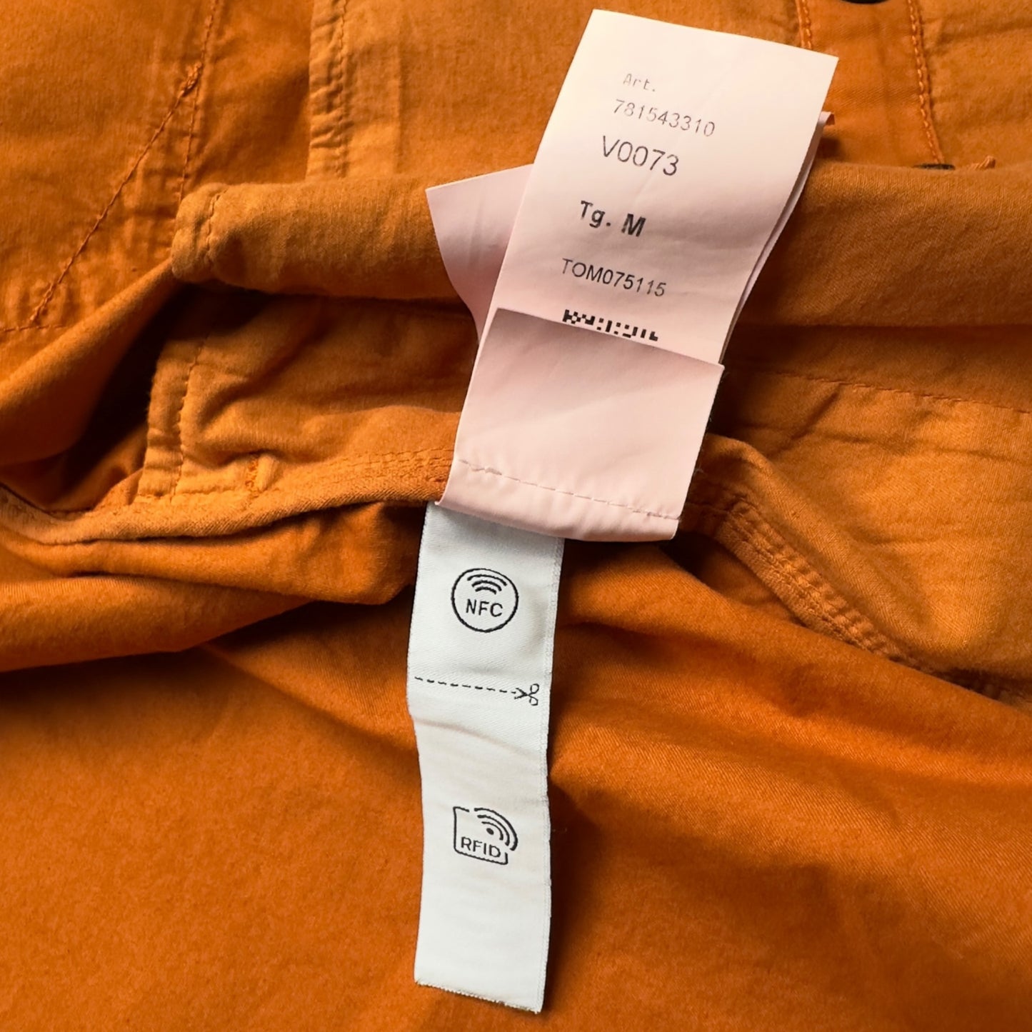 S/S 23 Stone Island Supima Cotton Twill Stretch-TC - Orange