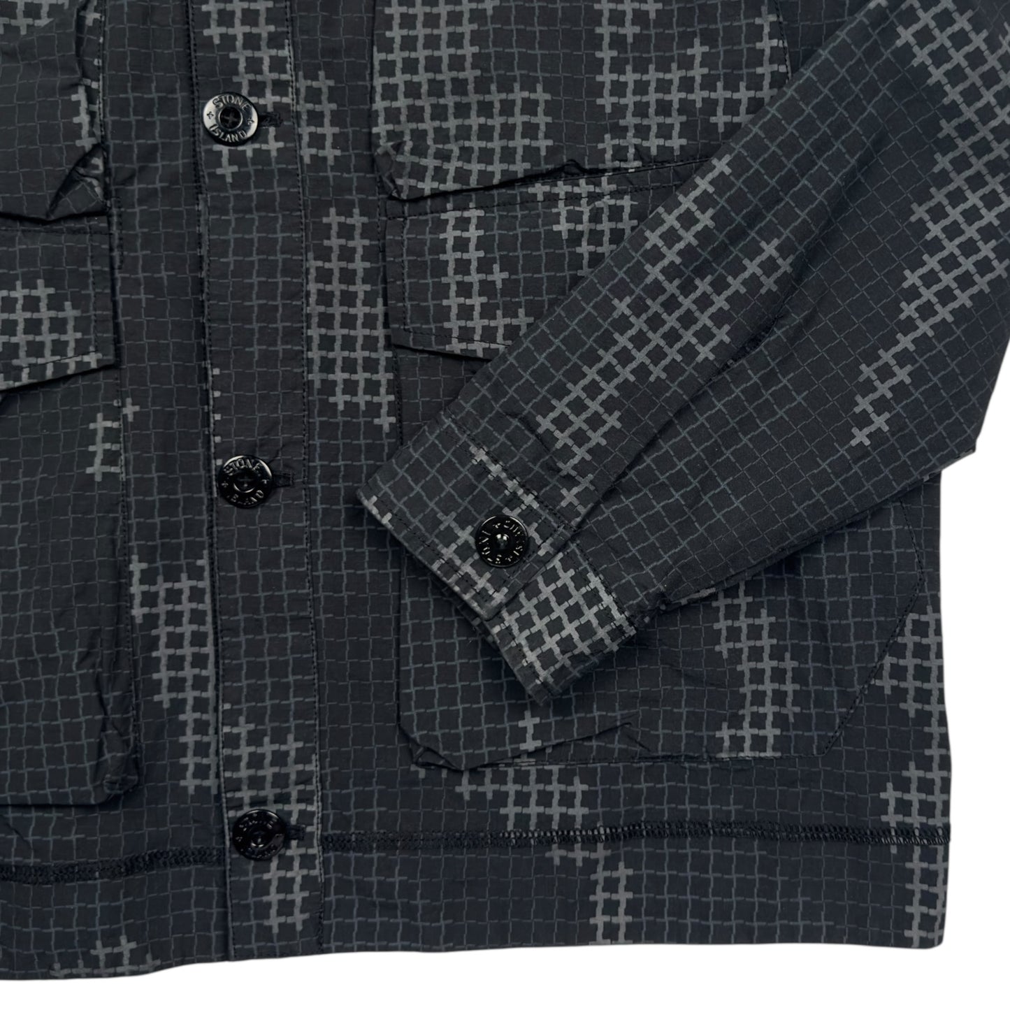 A/W 17 Stone Island Grid Check Camo Overshirt