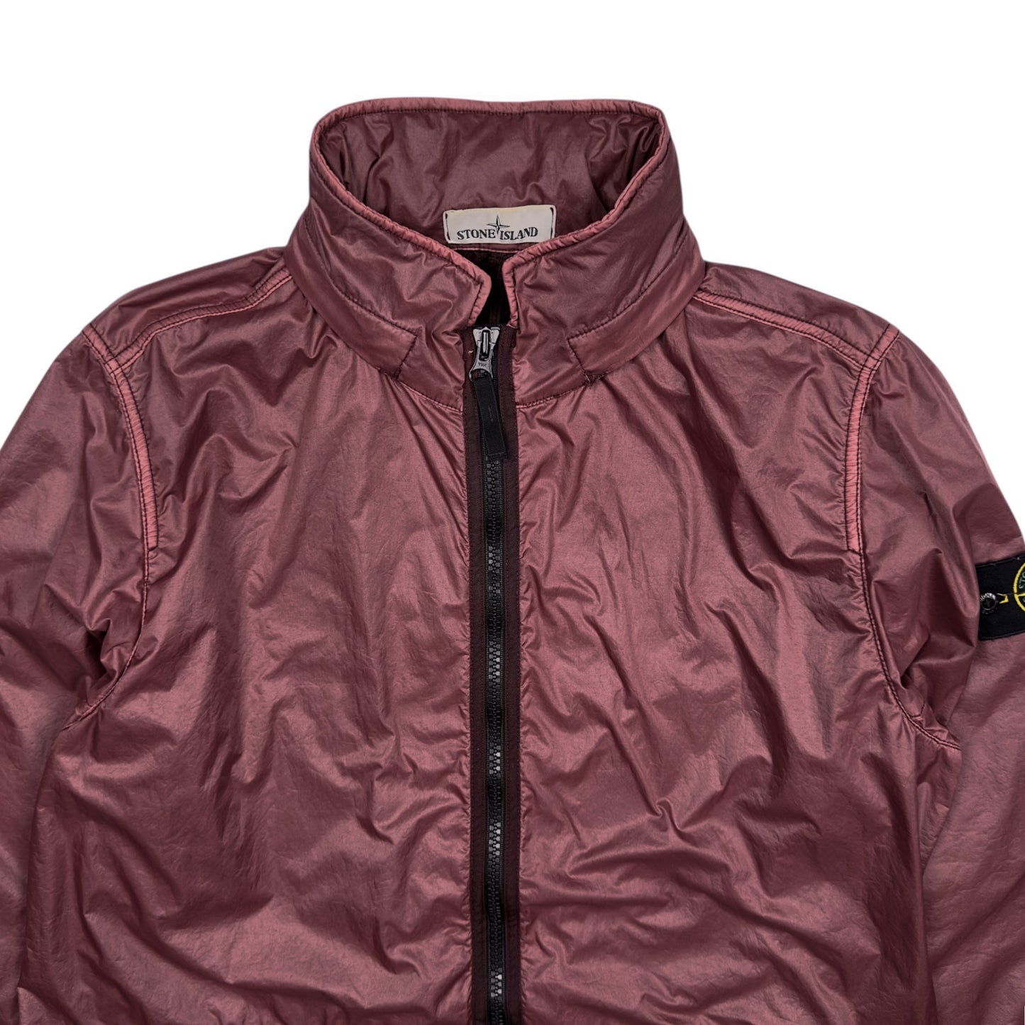 A/W 19 Stone Island Lamy Flock Trench Coat - Burgundy