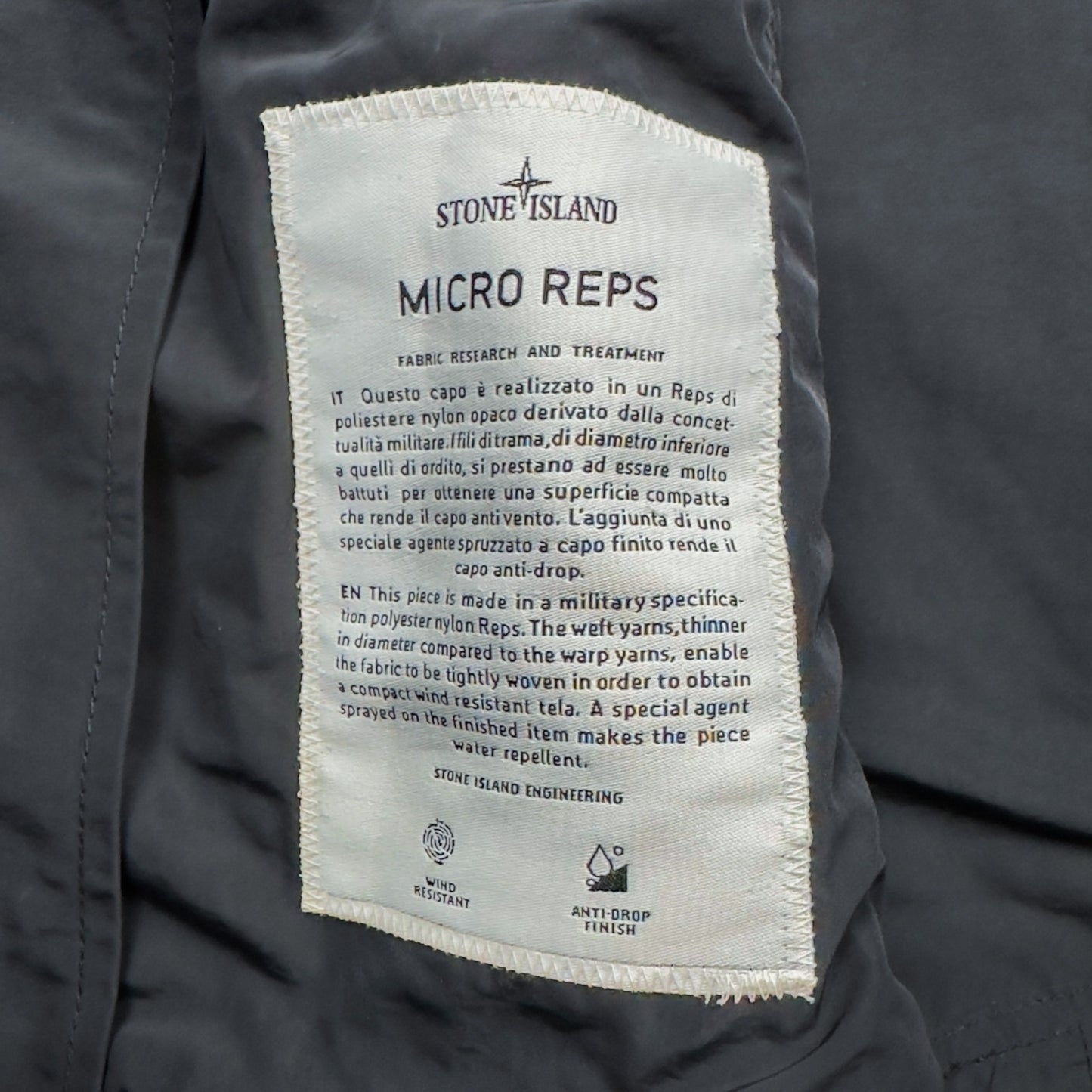 S/S 16 Stone Island Micro Reps Bomber Jacket - Navy