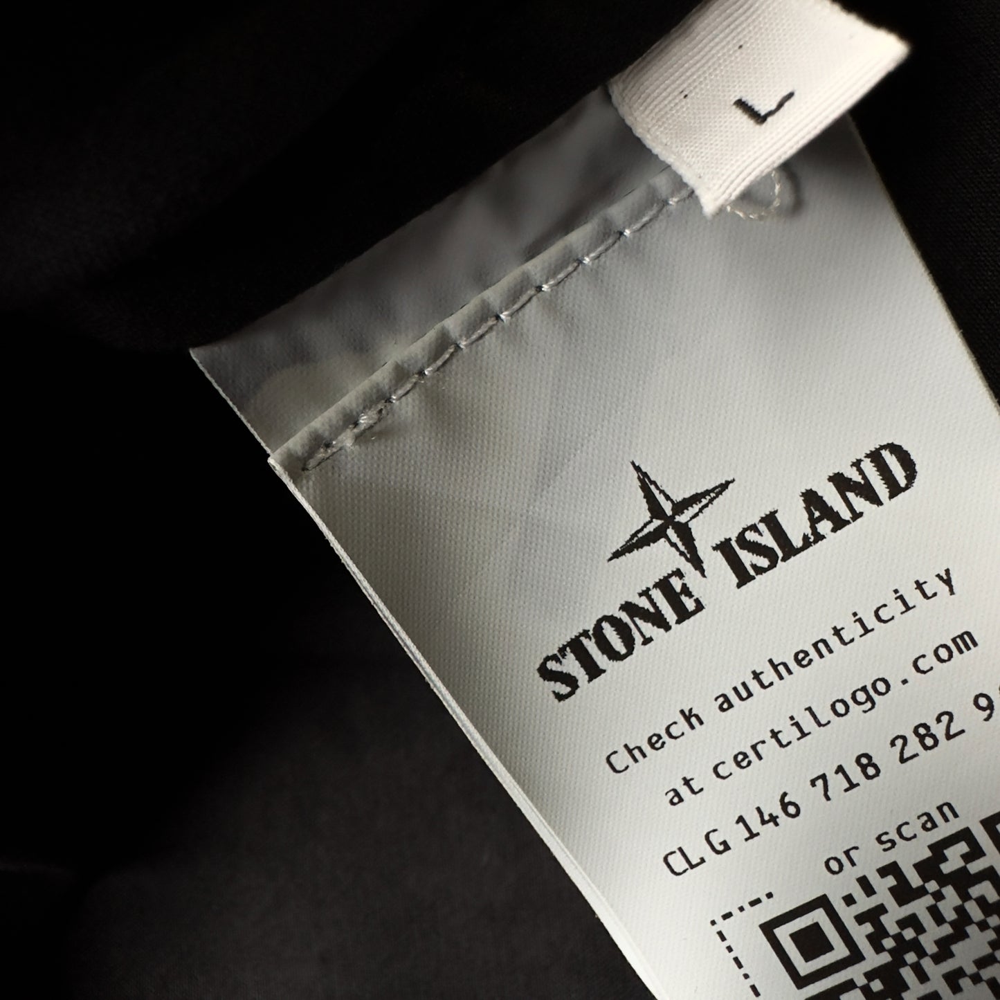 S/S 22 Stone Island Ghost Stretch Cotton Overshirt - Black
