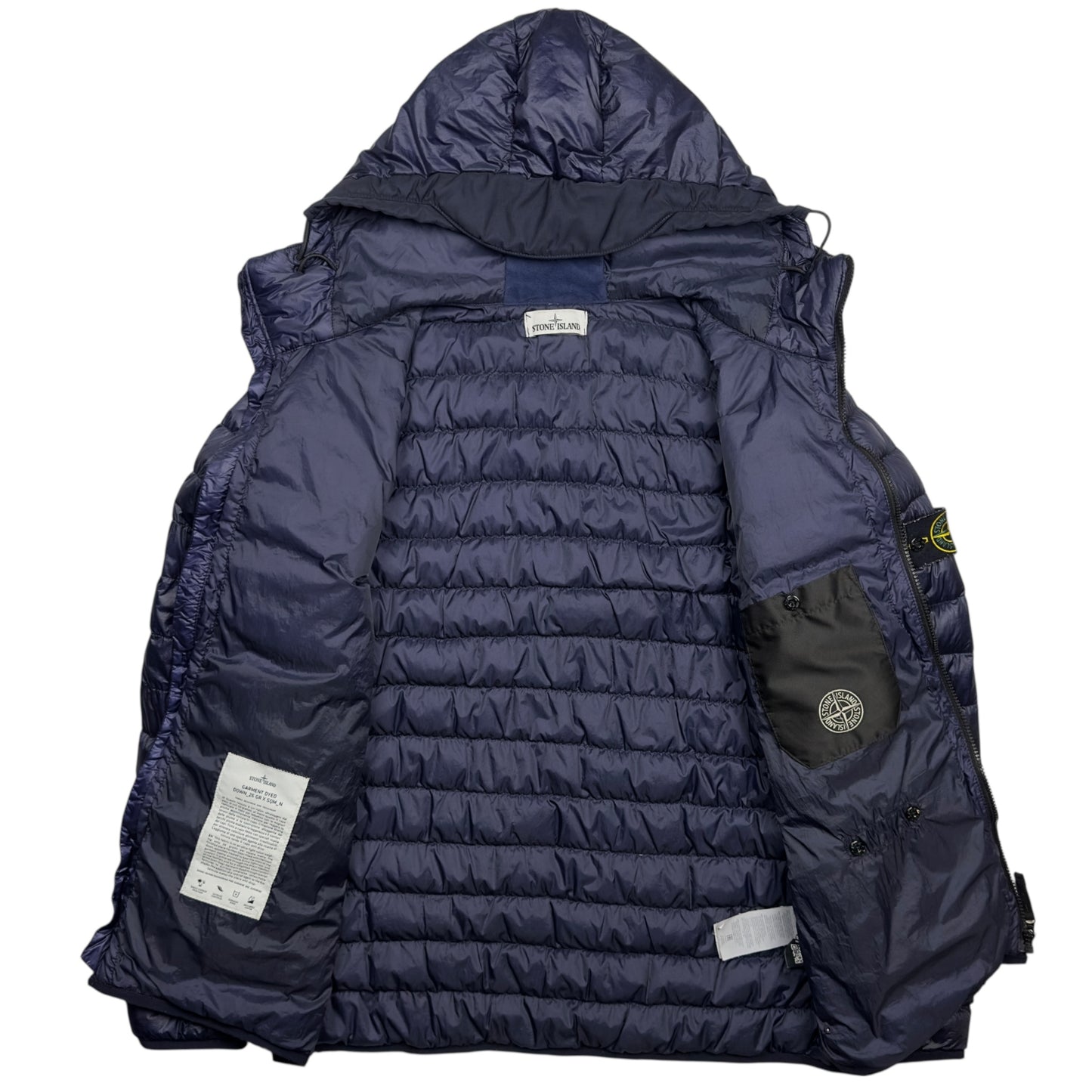 A/W 15 Stone Island Down_26 GR X SQM_N Down Puffer Jacket - Navy