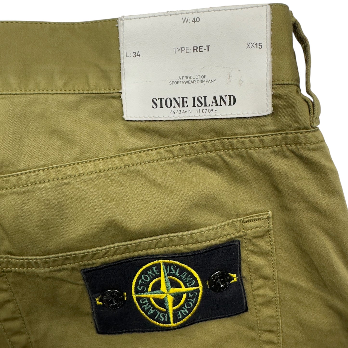 S/S 16 Stone Island Cotton Trousers - Tan