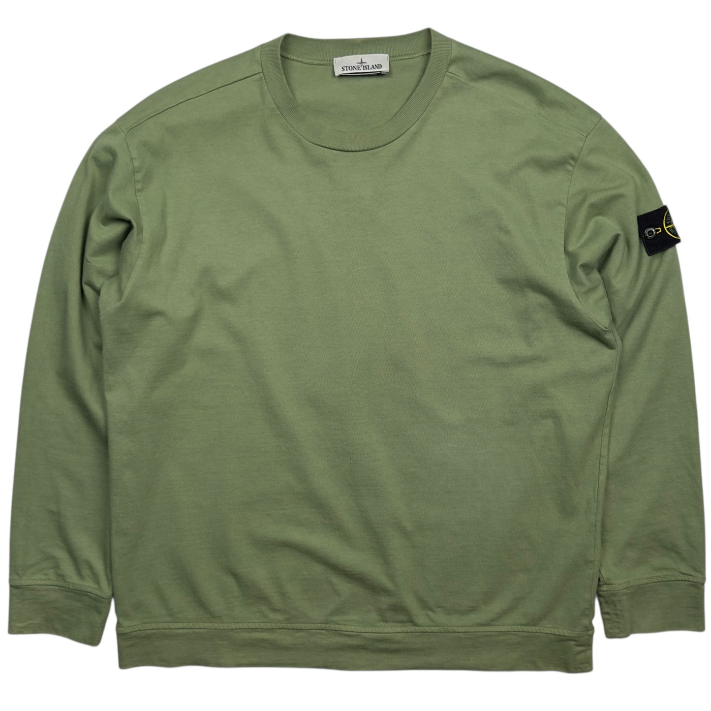 Stone Island Lightweight Cotton Sweater - Sage Green