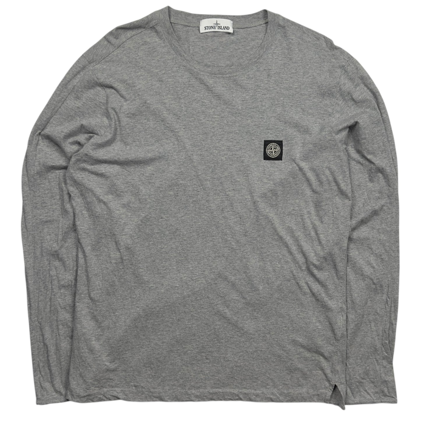 A/W 16 Stone Island Long Sleeve Patch T-Shirt - Grey