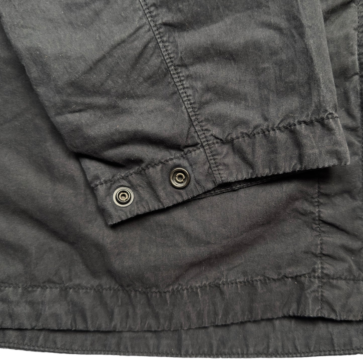 S/S 19 Stone Island Resin Cotton Ghost Overshirt - Black