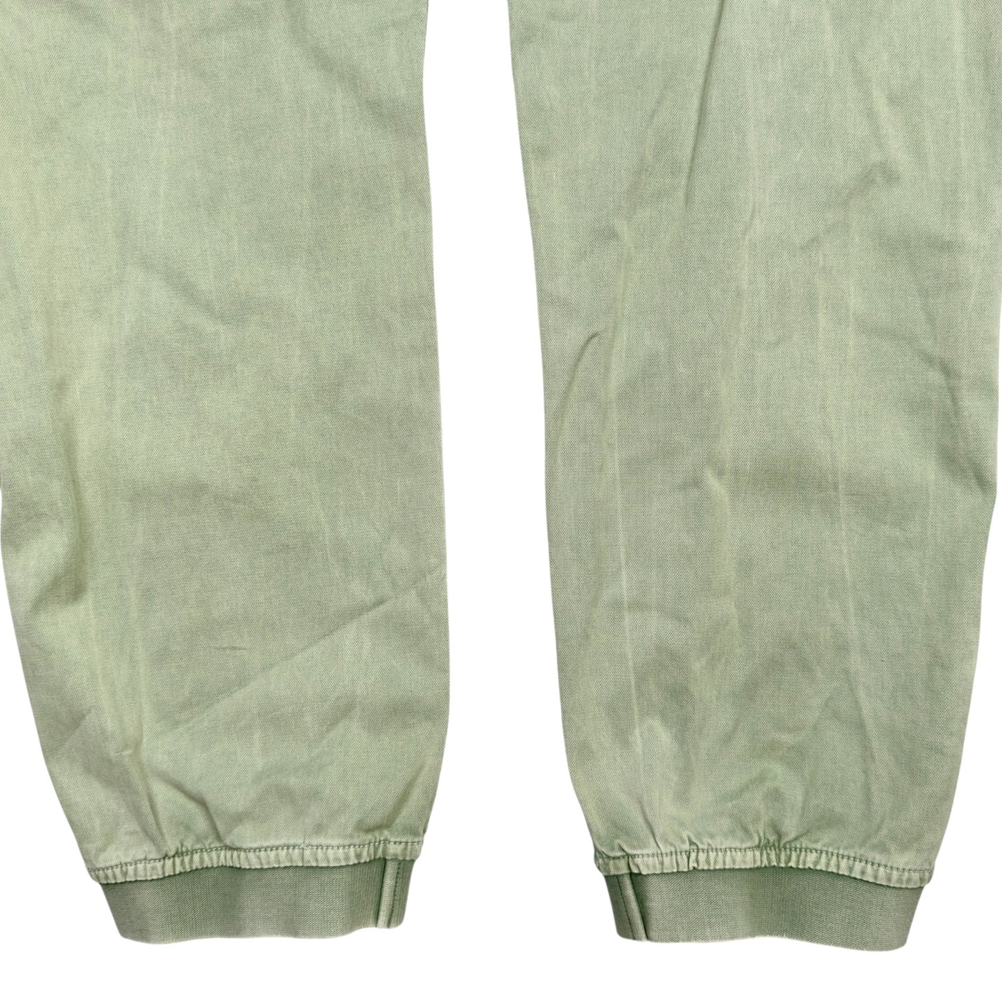 A/W 22 Stone Island Old Effect Cotton Cargo Trousers 32 RE-T - Light Green