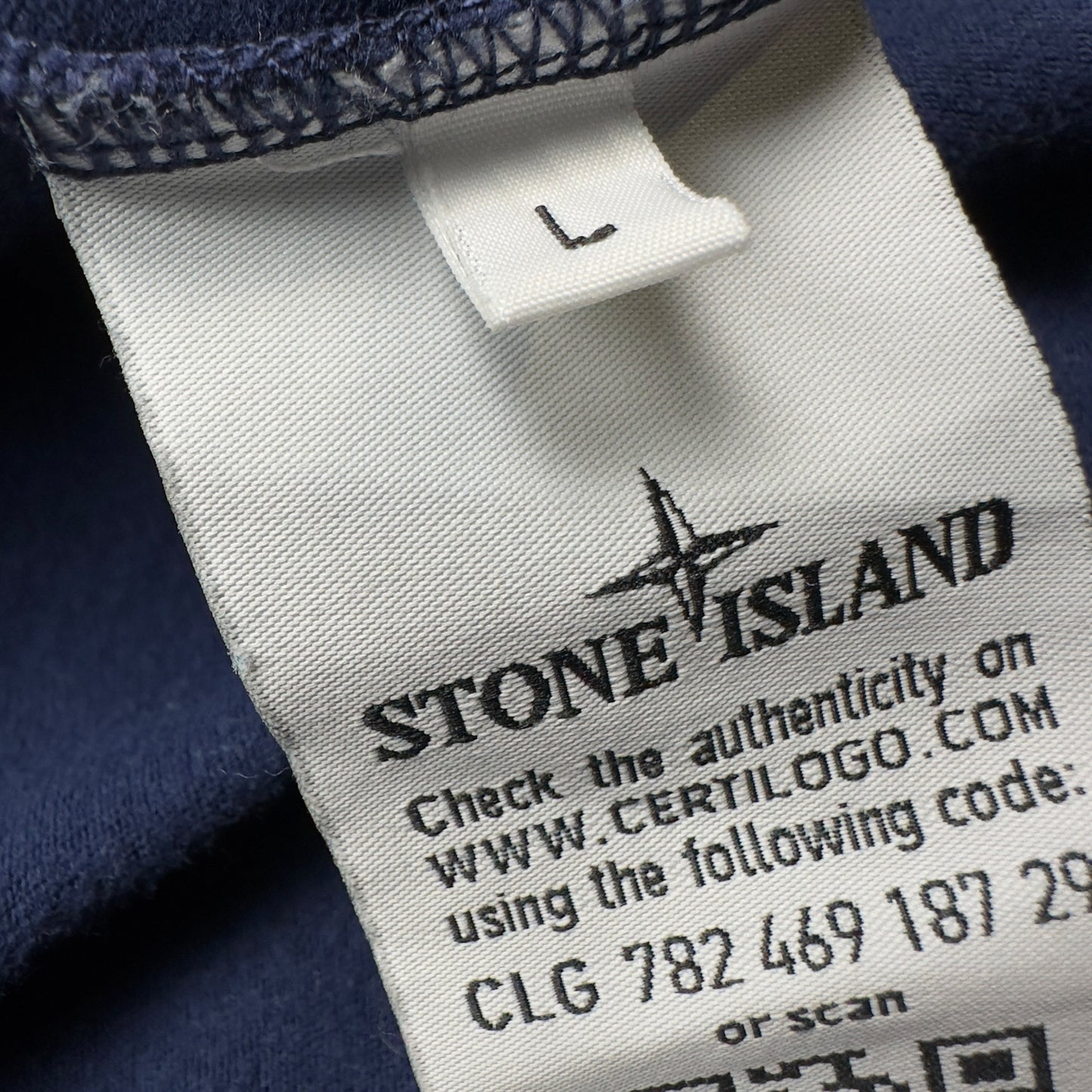 Stone Island Long Sleeve Polo Shirt - Navy
