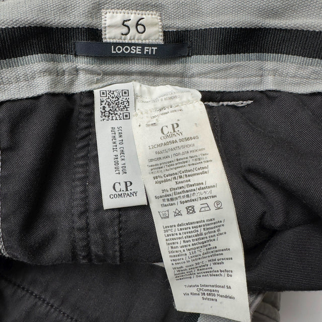 C.P. Company Loose Fit Cargo Trousers - Grey