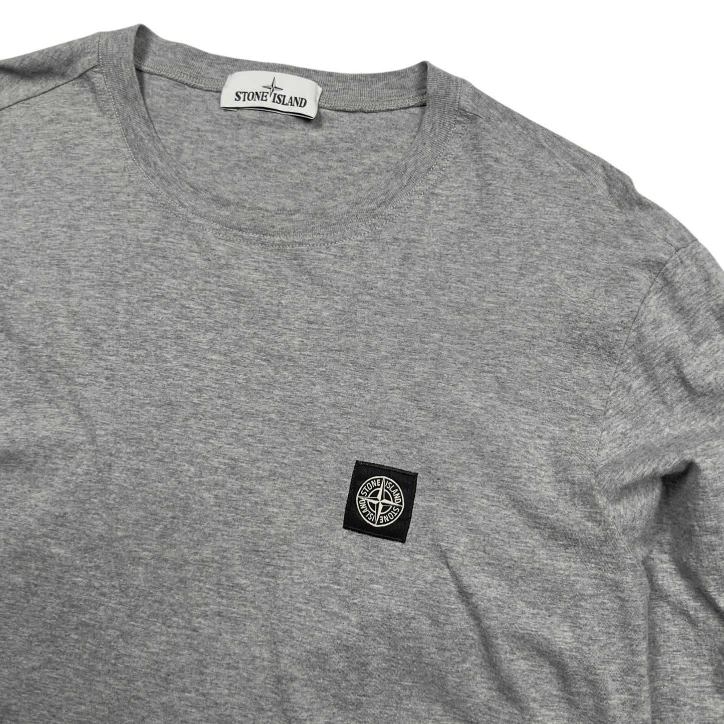 A/W 16 Stone Island Long Sleeve Patch T-Shirt - Grey