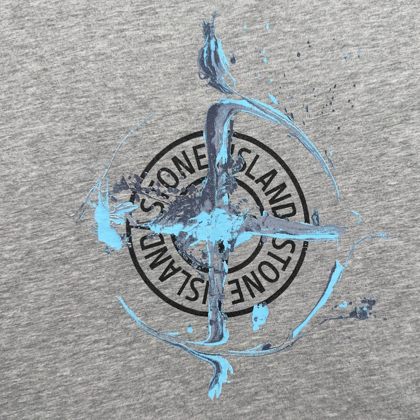 S/S 21 Stone Island Marble One Print T-Shirt - Grey