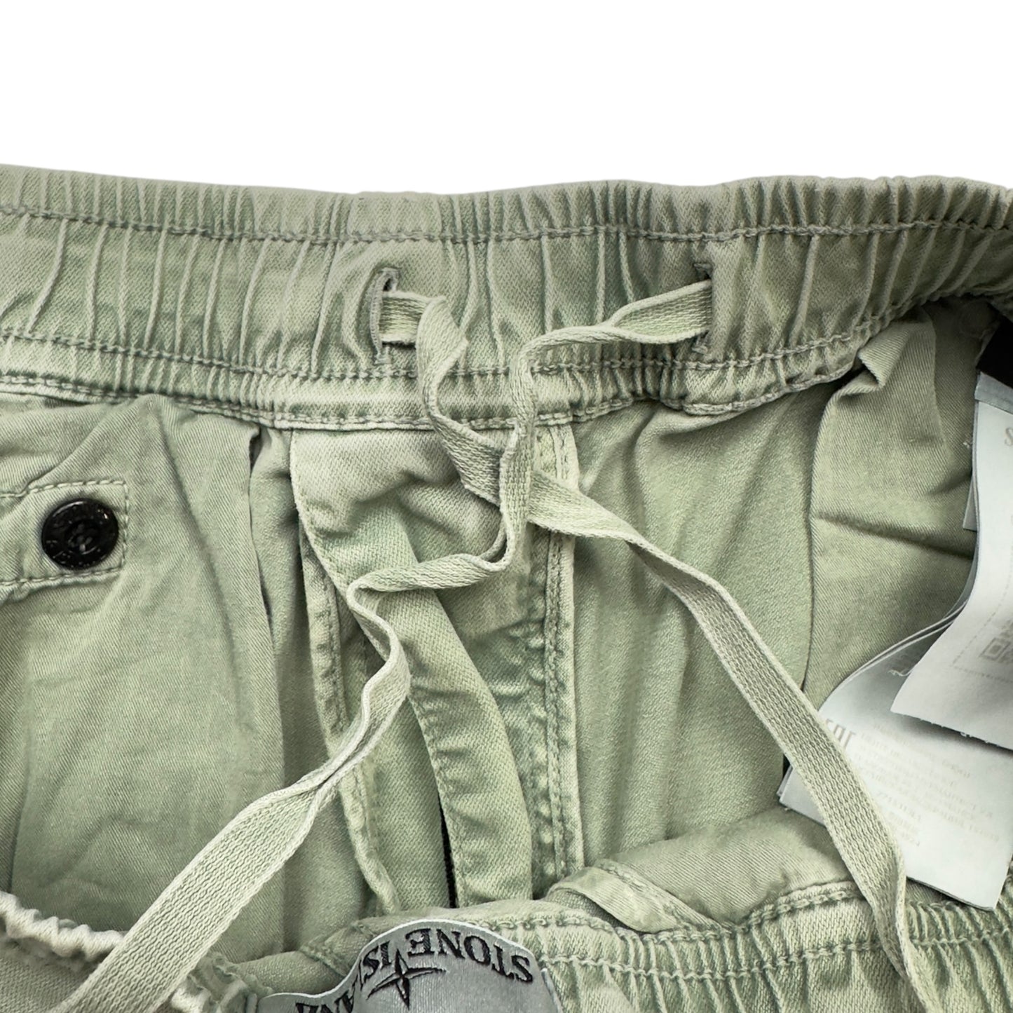 A/W 22 Stone Island Old Effect Cotton Cargo Trousers 32 RE-T - Light Green