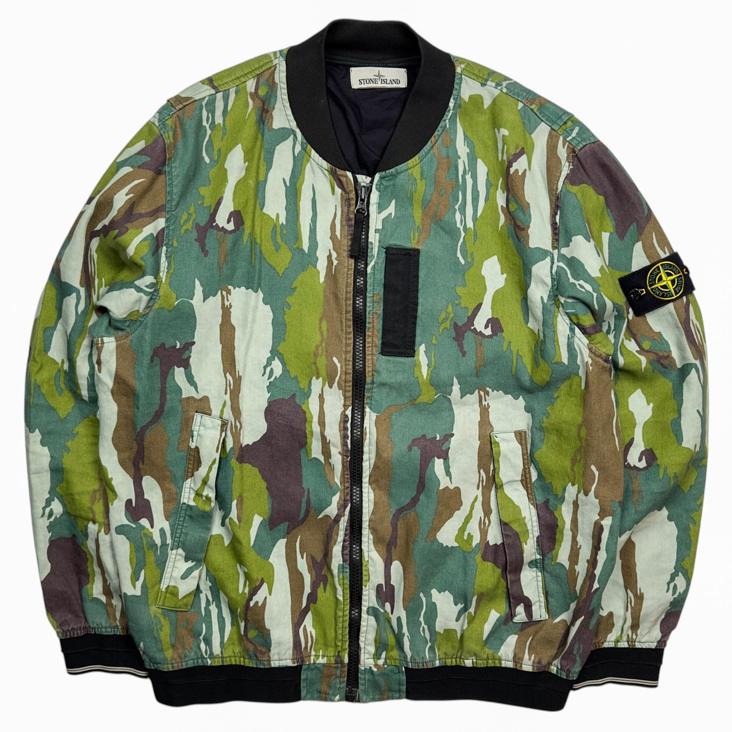 S/S 15 Stone Island Flowing Camo Watro Bomber Jacket