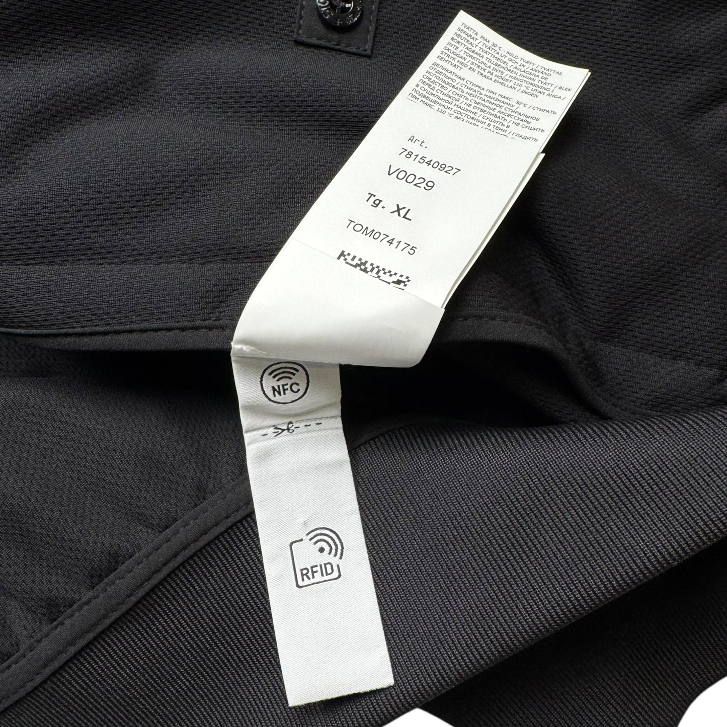 S/S 23 Stone Island Light Soft Shell-R Jacket with e-dye Technology - Black