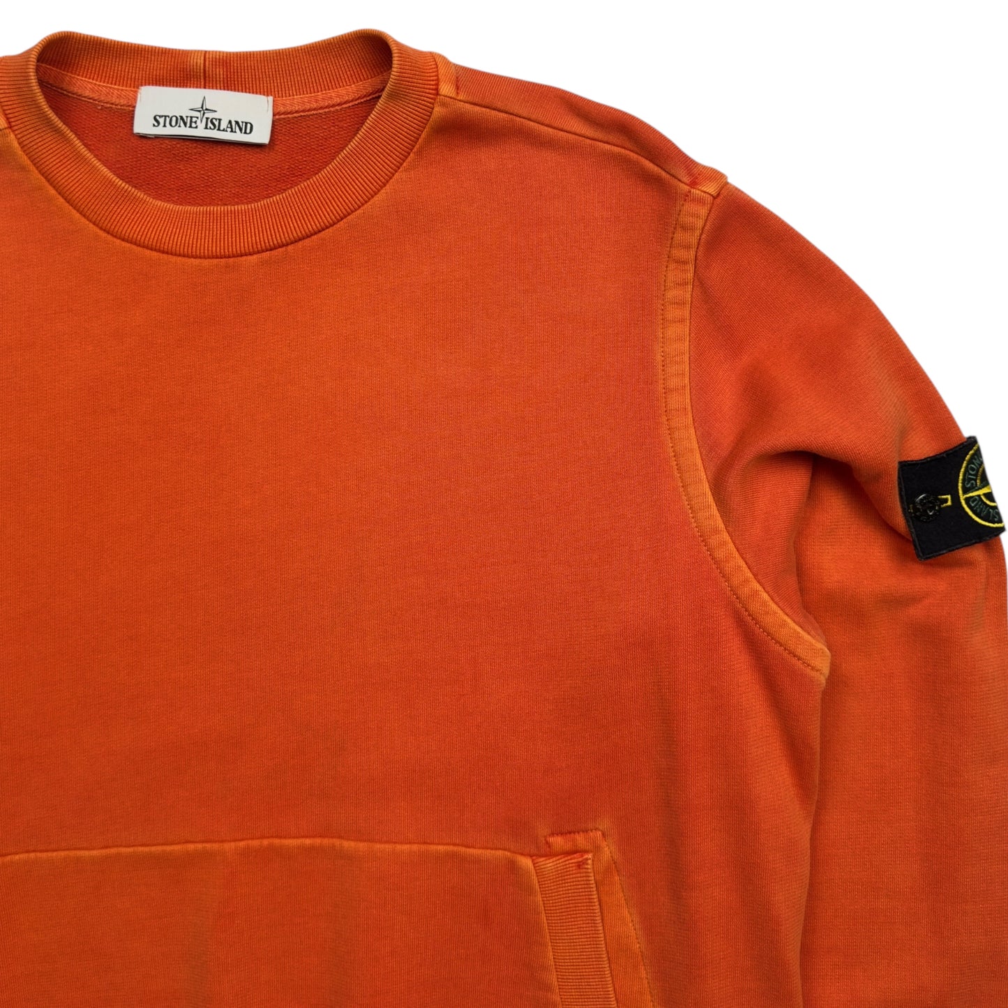 A/W 15 Stone Island Pigment Treated Kangaroo Pocket Sweater
