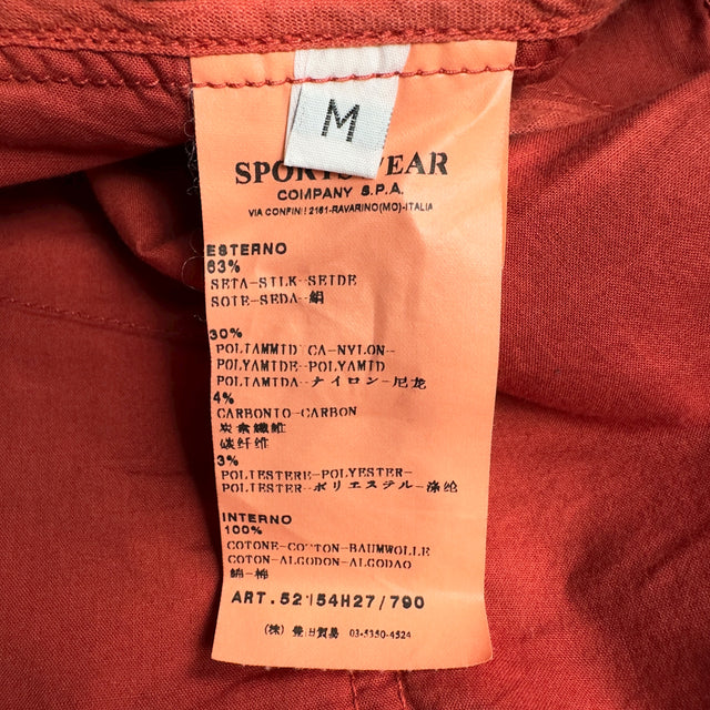 S/S 10 Stone Island Screen Carbon Silk Bomber Jacket