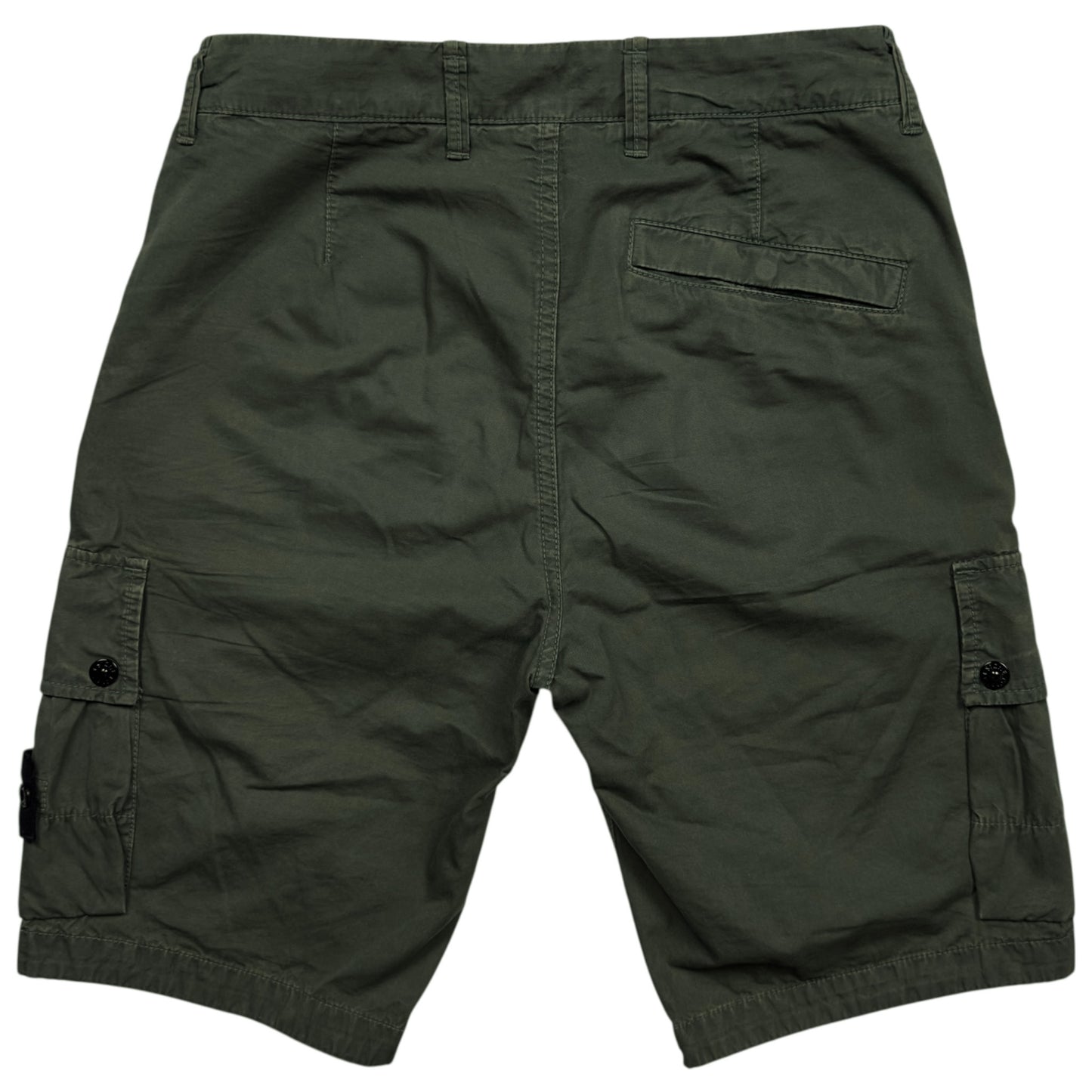 S/S 24 Stone Island Slim Fit Cargo Shorts - Dark Green