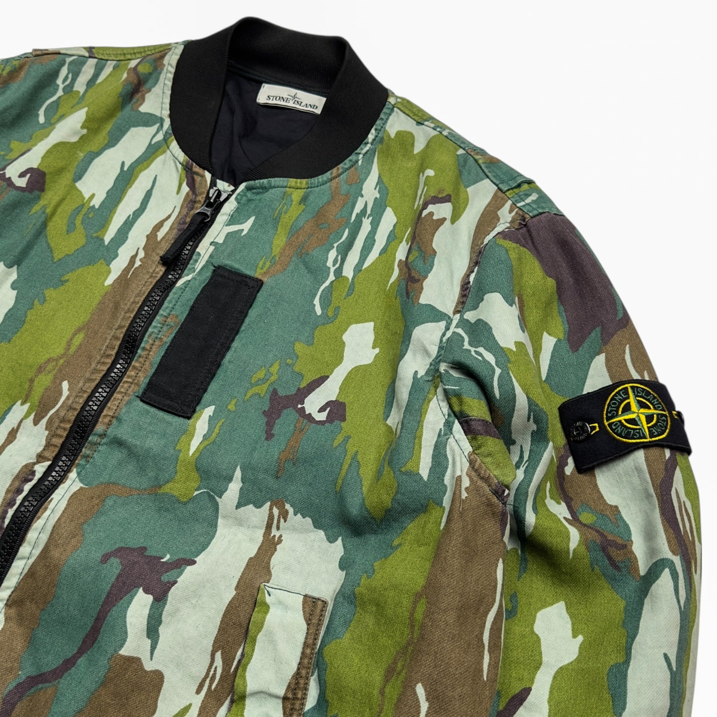 S/S 15 Stone Island Flowing Camo Watro Bomber Jacket