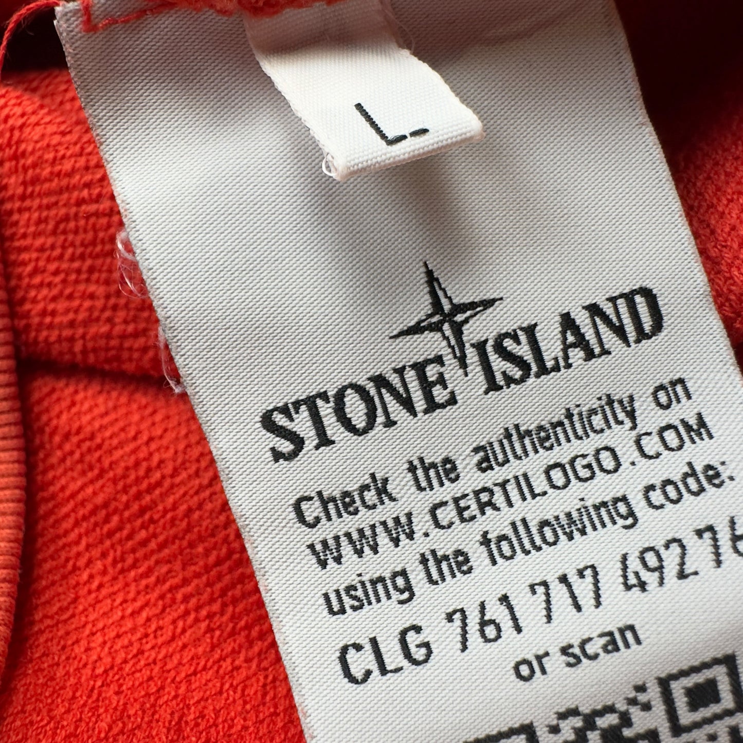 S/S 15 Stone Island Lightweight Cotton Sweater - Orange