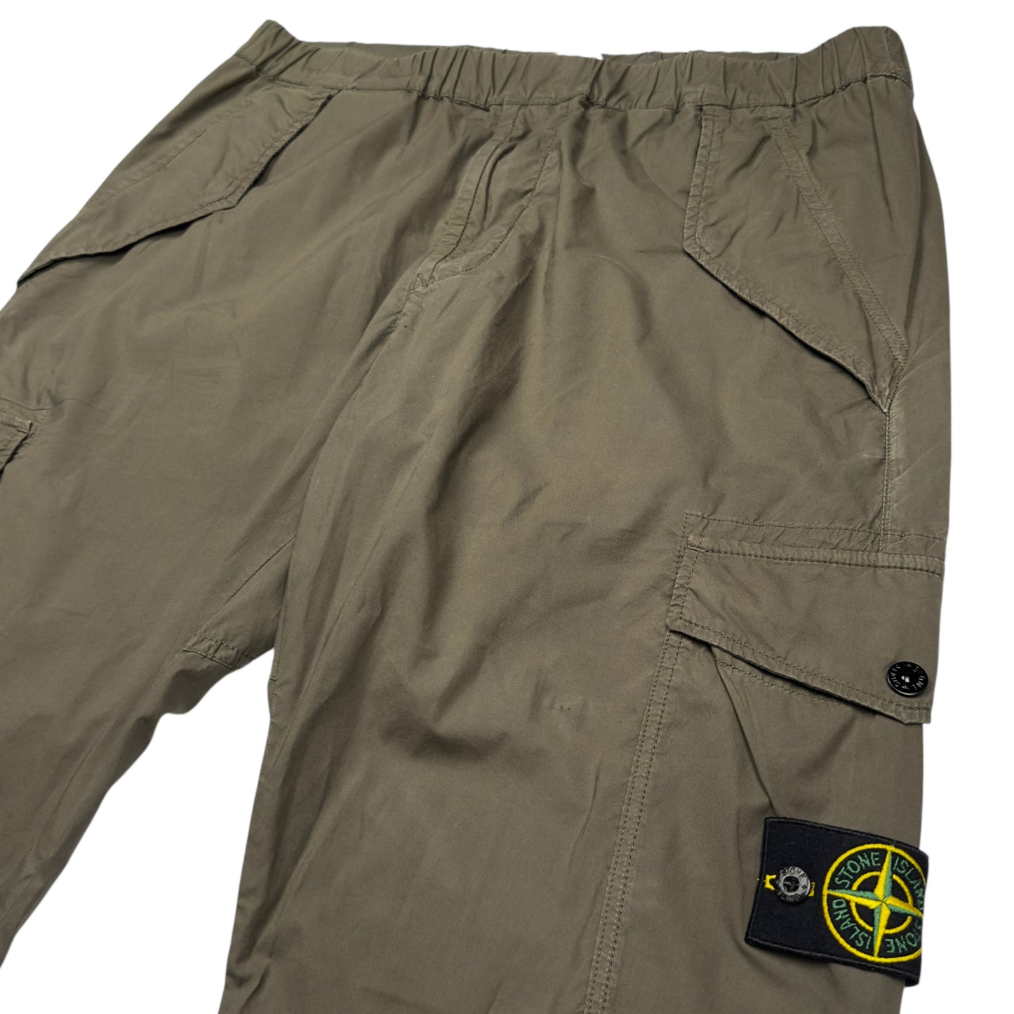 S/S 18 Stone Island Cotton Cargo Trousers - Khaki