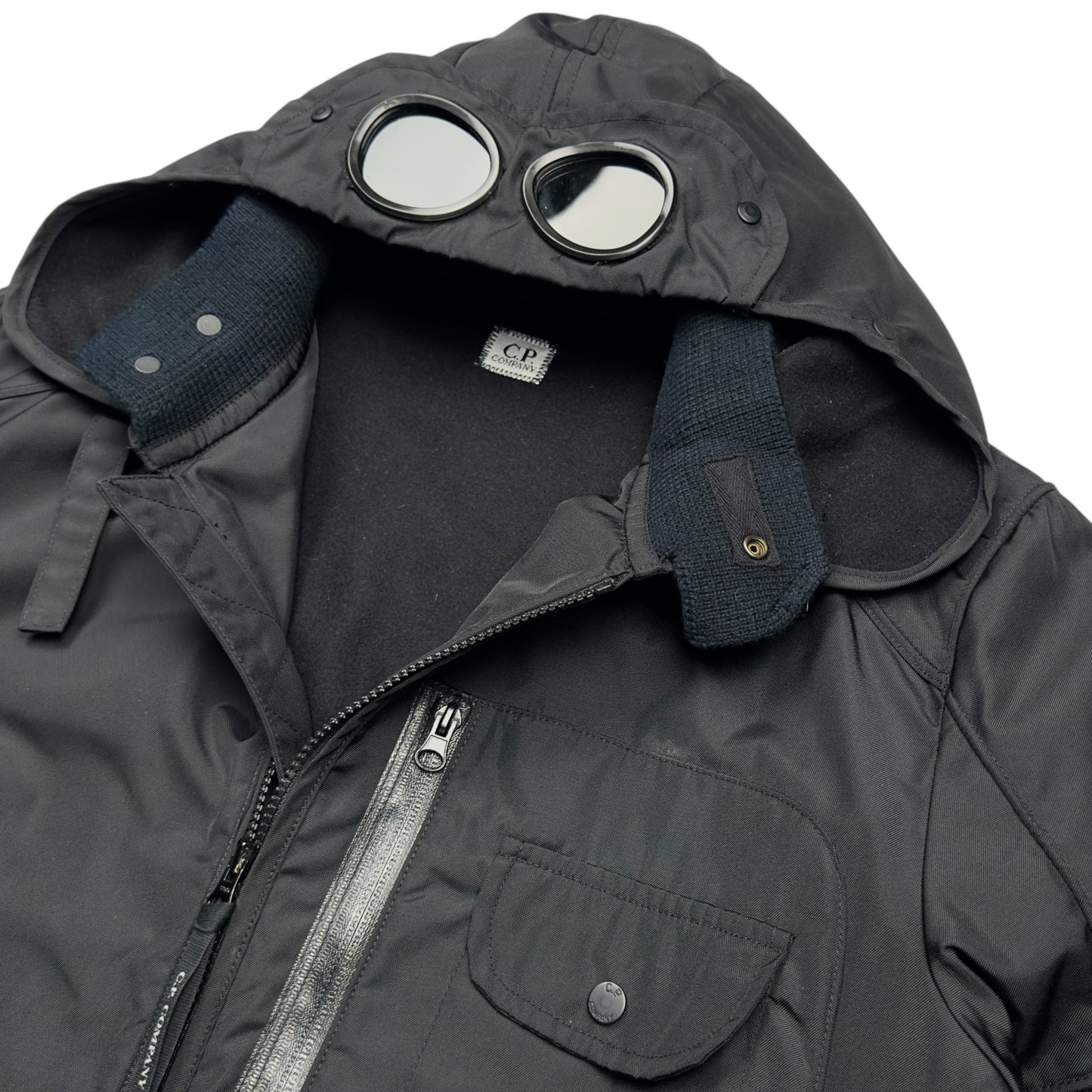 C.P. Company Leinster 200 Dynafil Goggle Jacket - Black