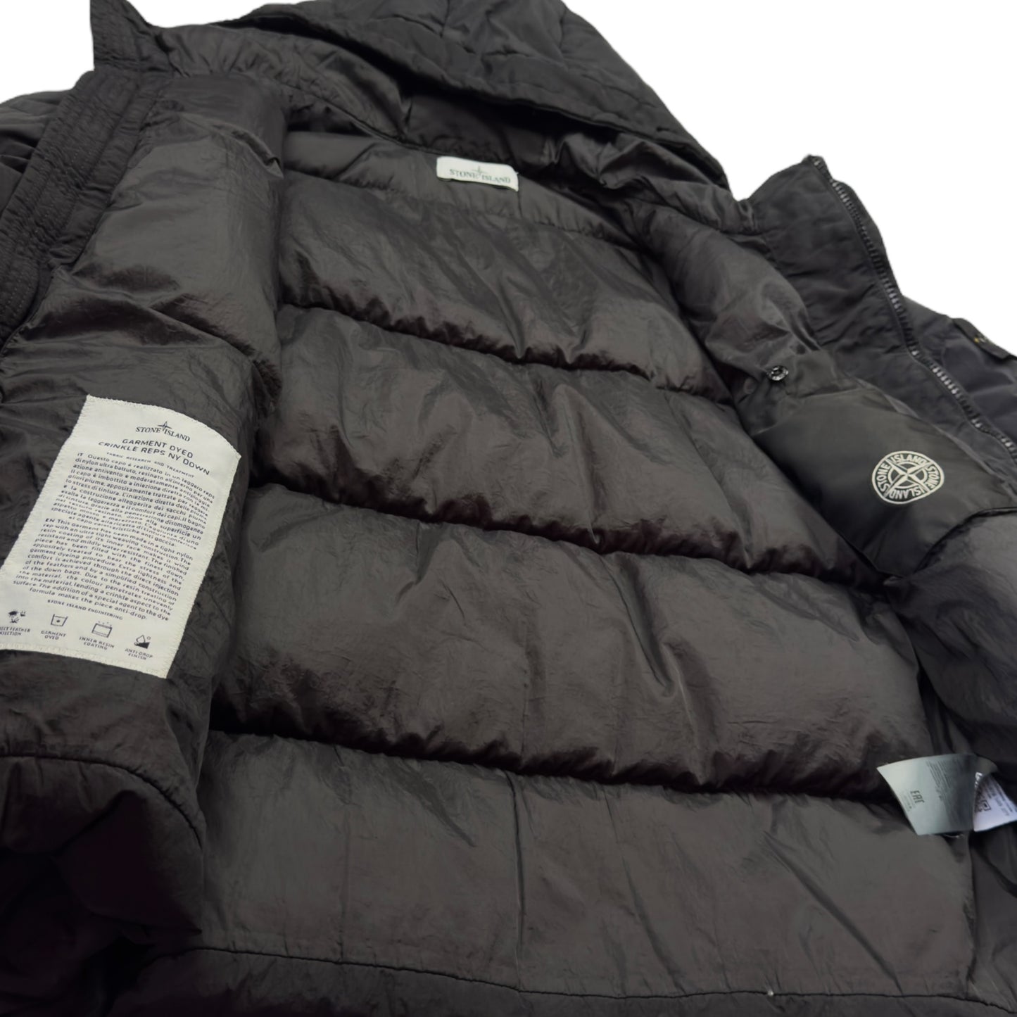 A/W 17 Stone Island Crinkle Reps NY Down Puffer Jacket - Black