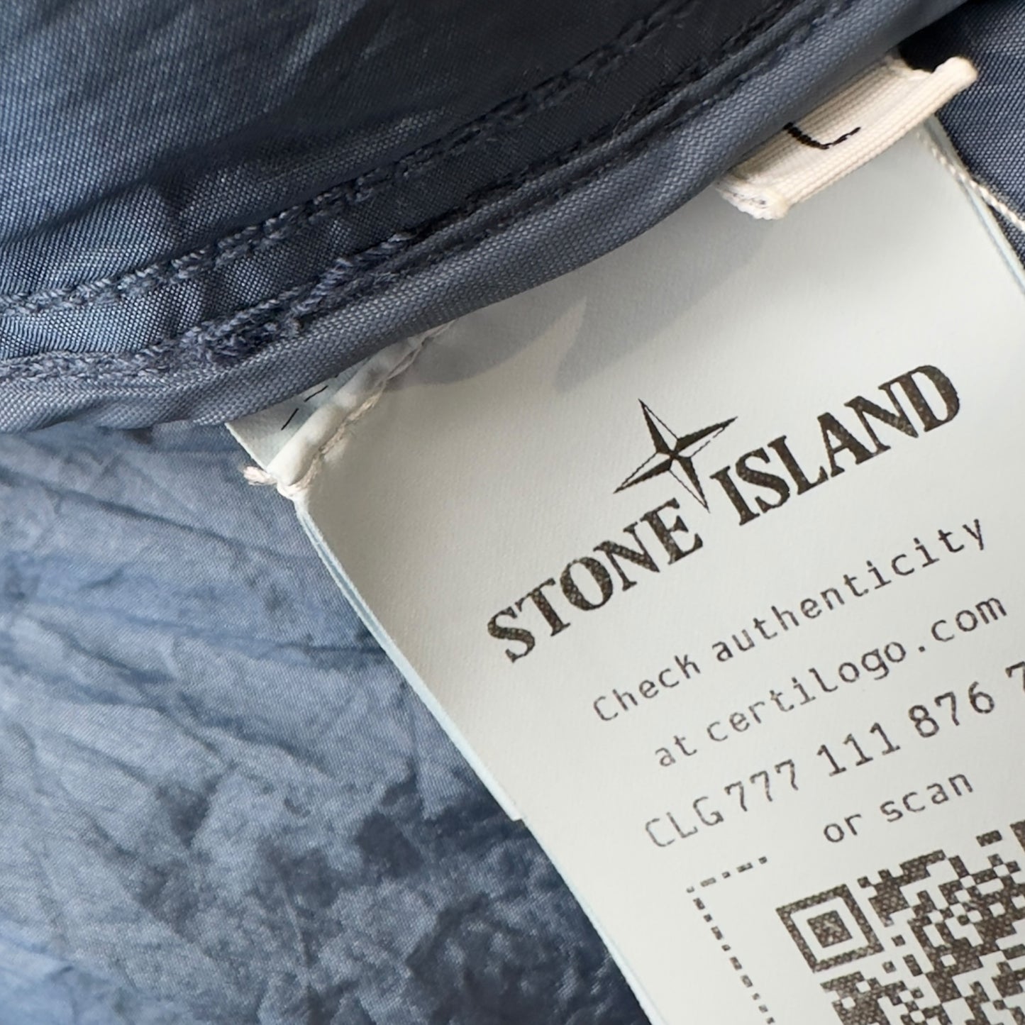 S/S 23 Stone Island Nylon Metal Watro ECONYL Jacket - Blue