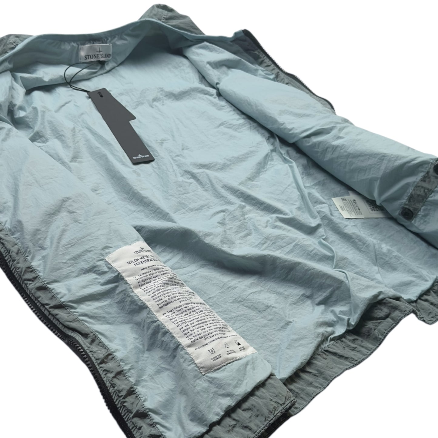 S/S 23 Stone Island Nylon Metal Watro ECONYL Vest - Light Blue