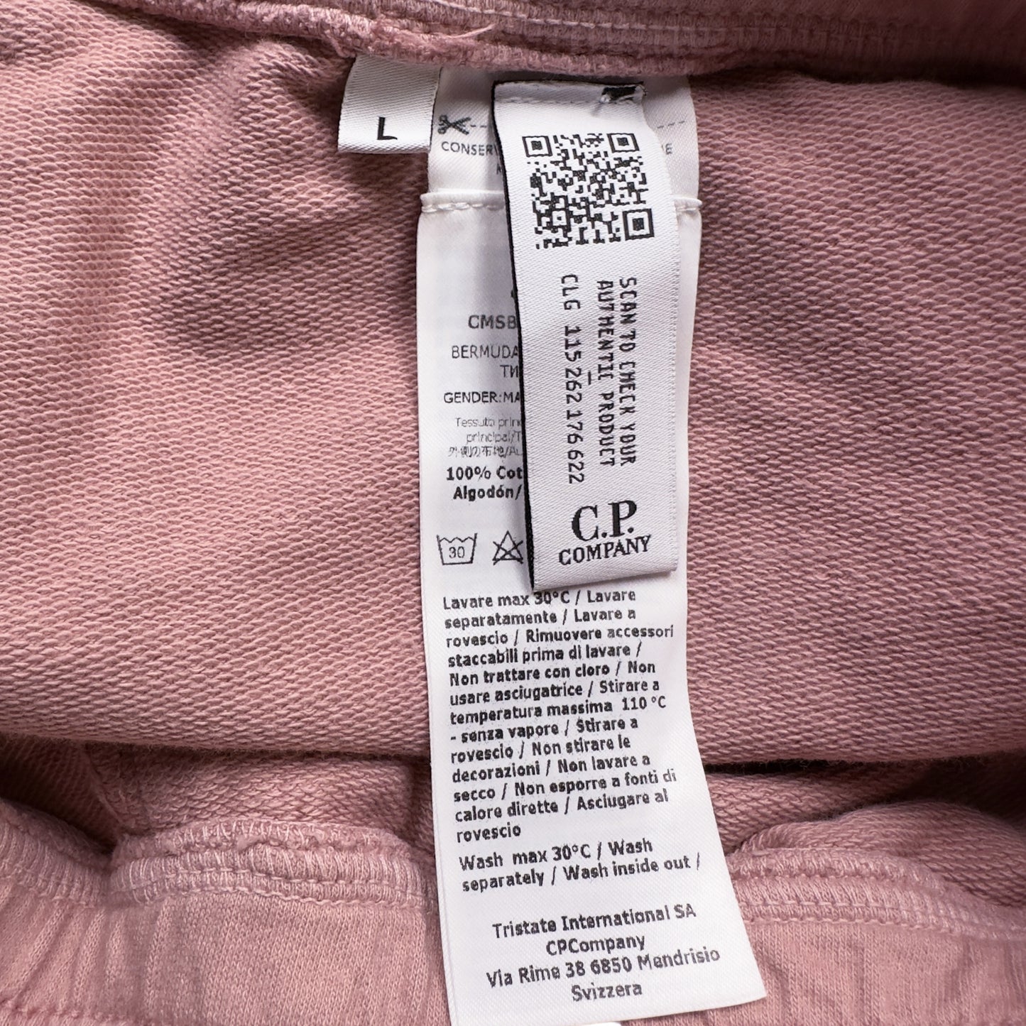C.P. Company Cotton Lens Shorts - Dusty Rose Pink
