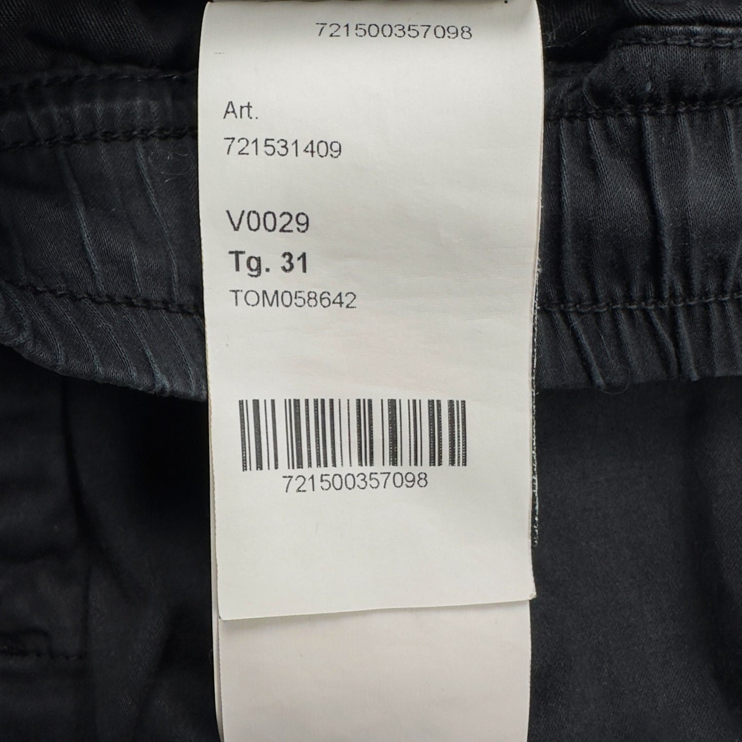 S/S 20 Stone Island Cargo Trousers - Black