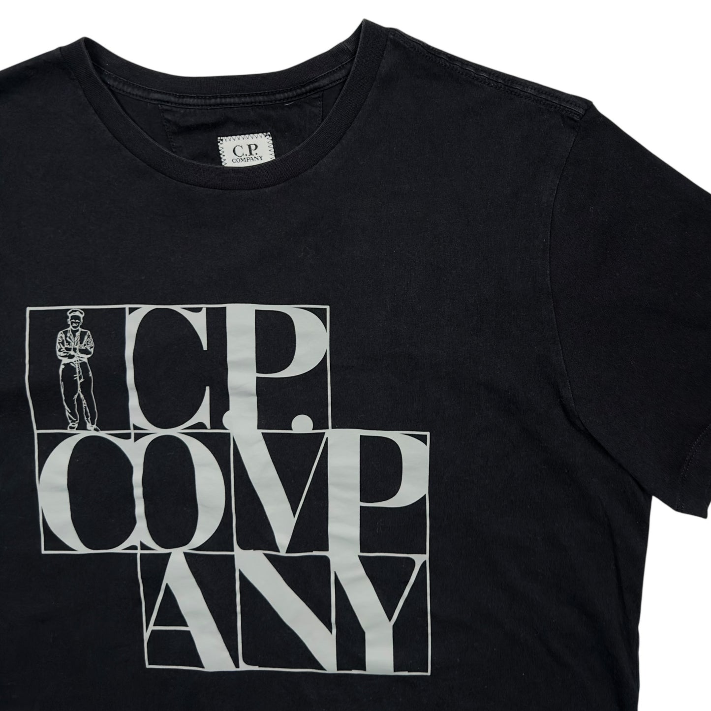 C.P. Company Large Spell Out T-Shirt - Black