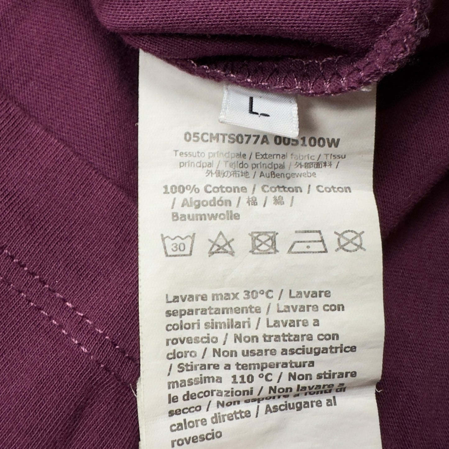 C.P. Company Big Stitch Logo T-Shirt - Purple