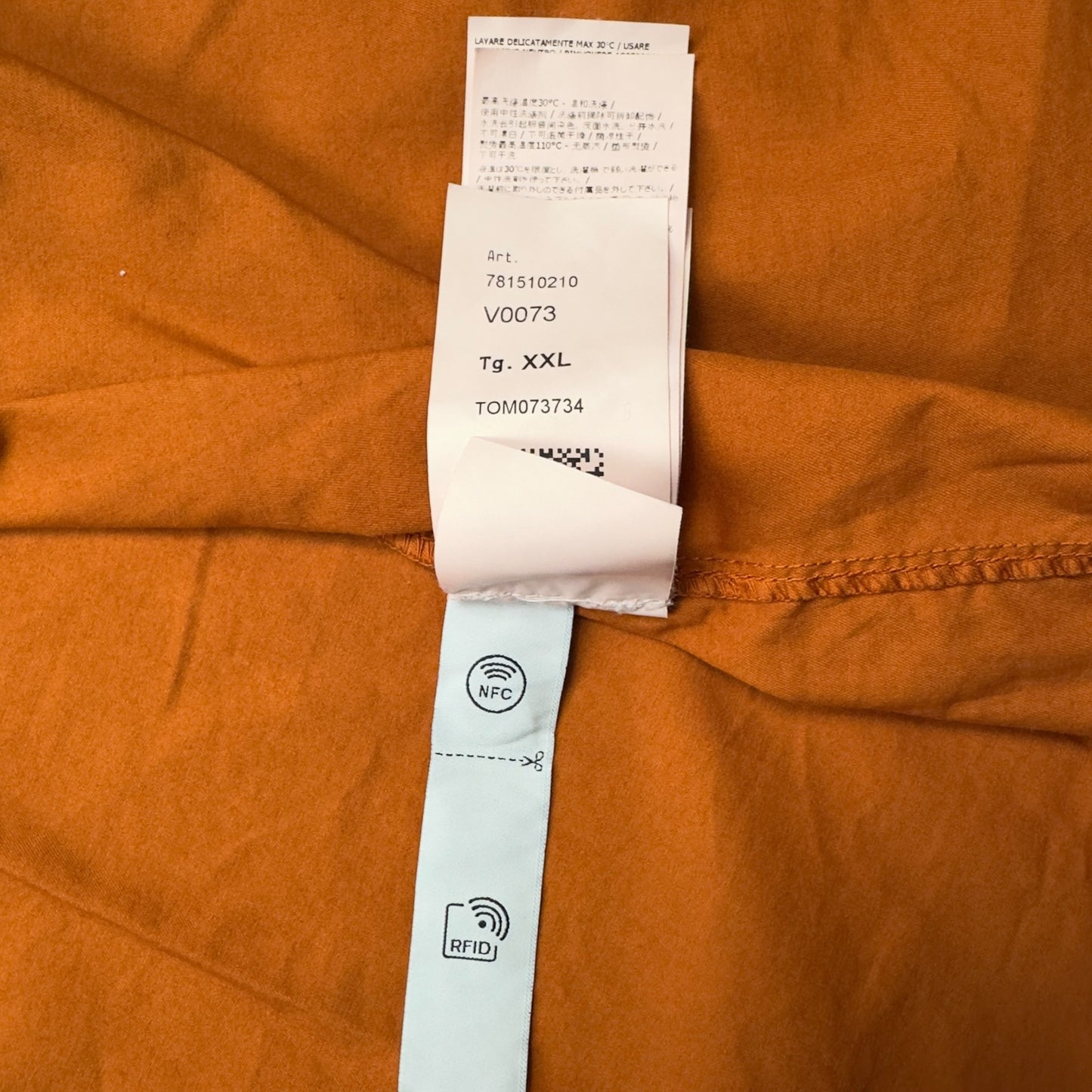 S/S 23 Stone Island Supima Cotton Twill Stretch-TC Overshirt - Orange