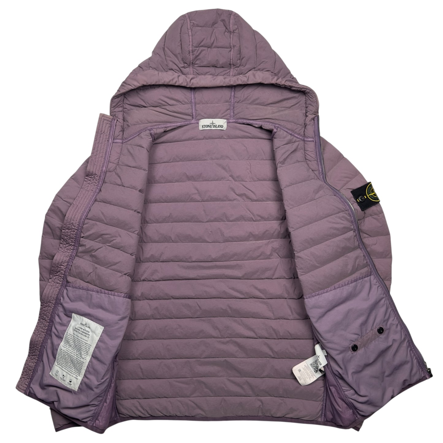 A/W 20 Stone Island Loom Woven Down Chambers Stretch Nylon Down TC Puffer Jacket - Purple
