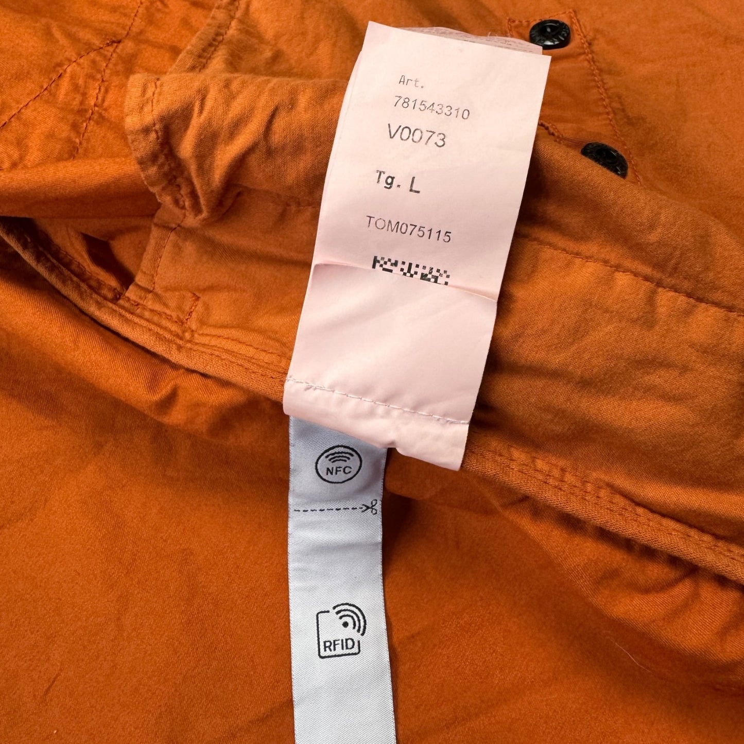 S/S 23 Stone Island Supima Cotton Twill Stretch-TC - Orange
