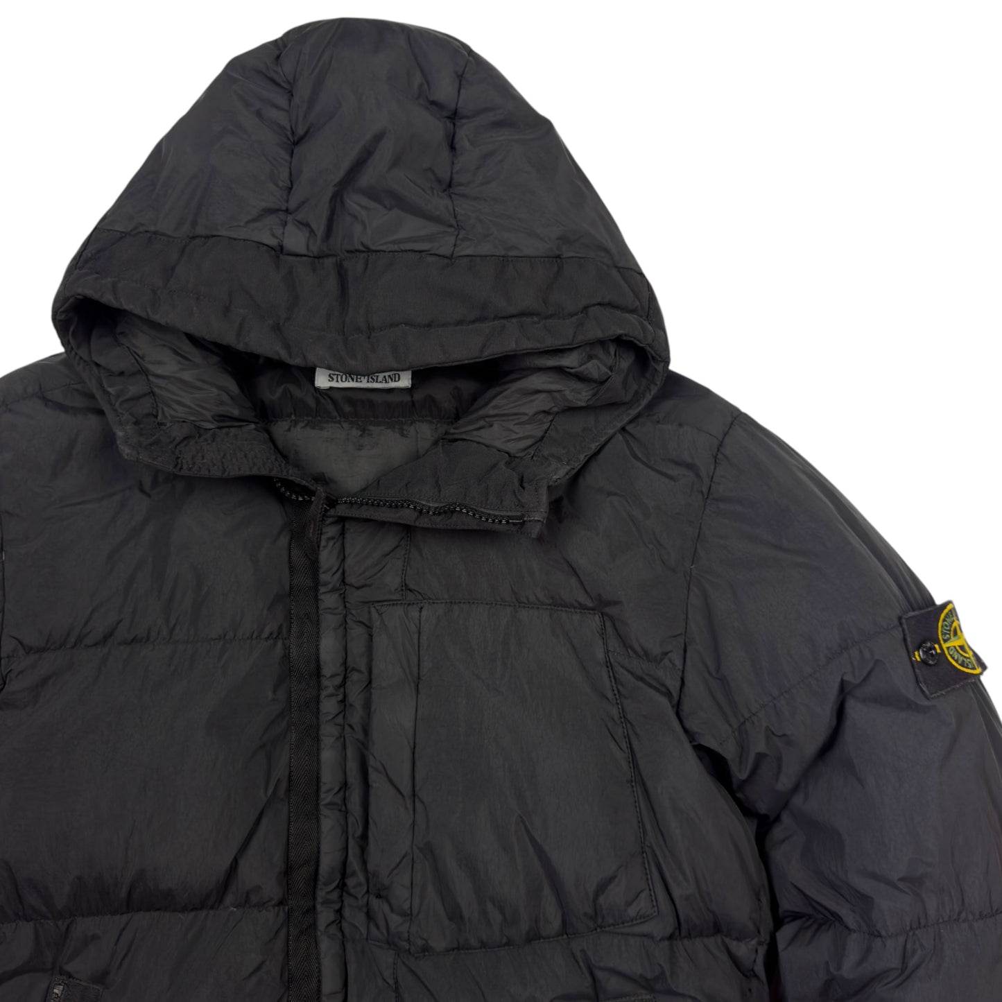 A/W 17 Stone Island Crinkle Reps NY Down Puffer Jacket - Black