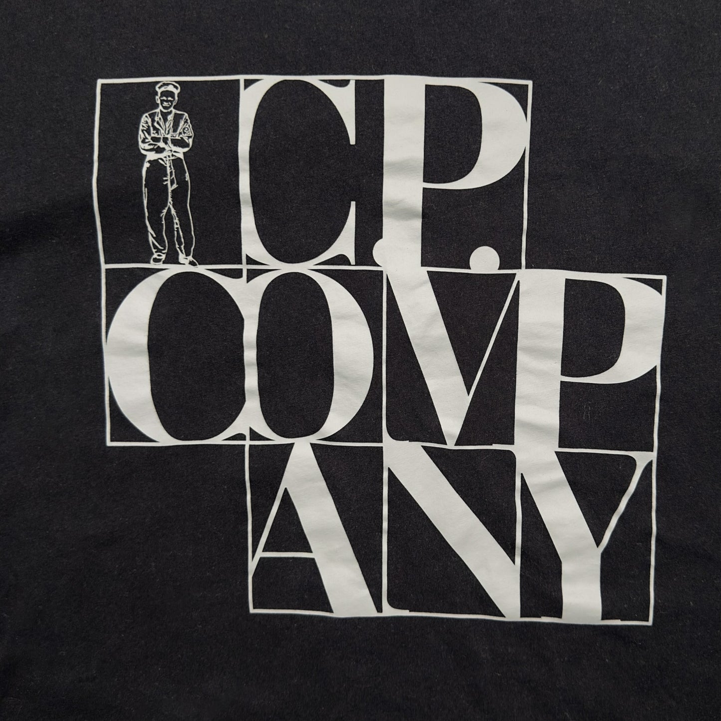 C.P. Company Large Spell Out T-Shirt - Black